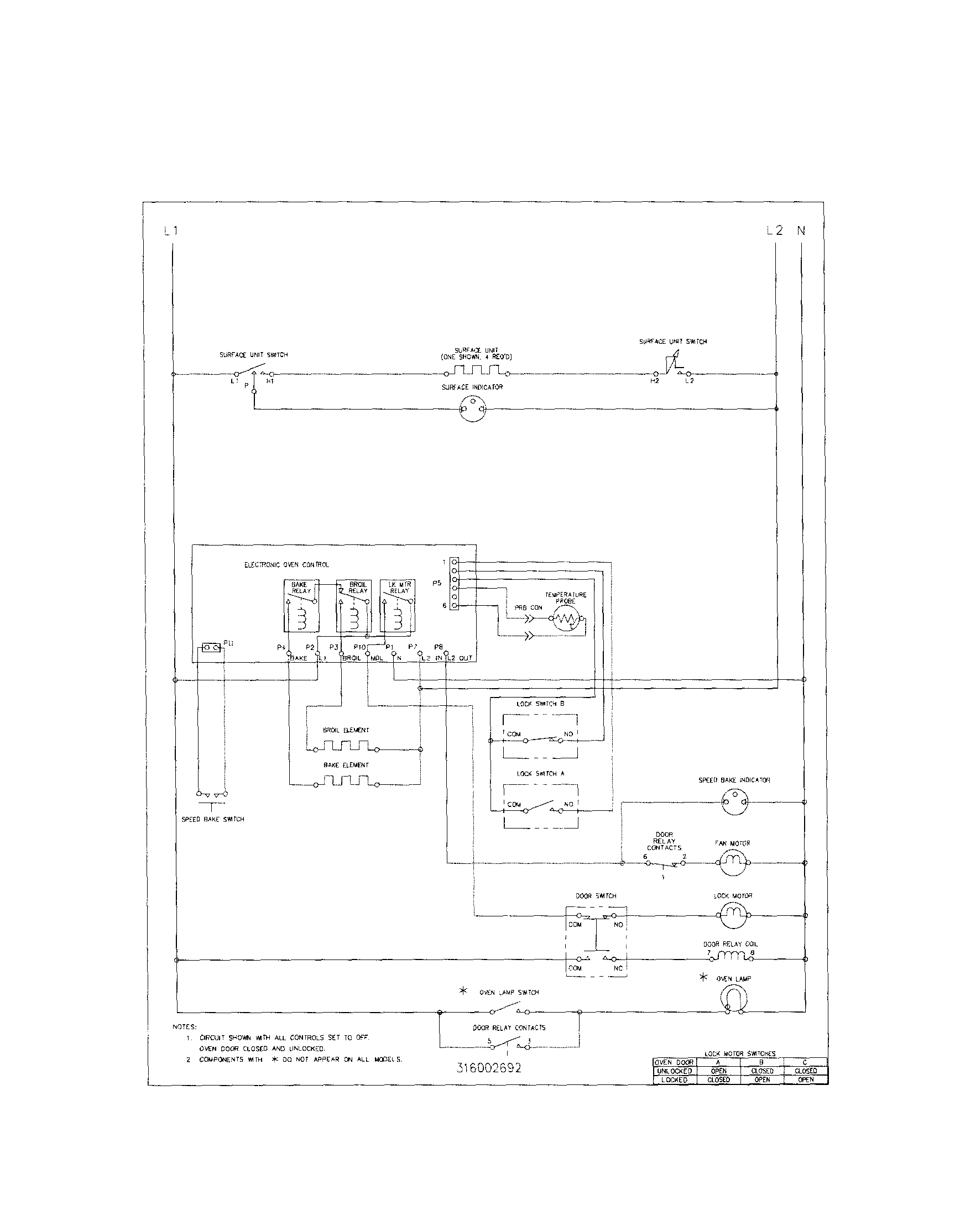 Frigidaire FEF356CHTA wiring  (fef356chsc/htc) diagram