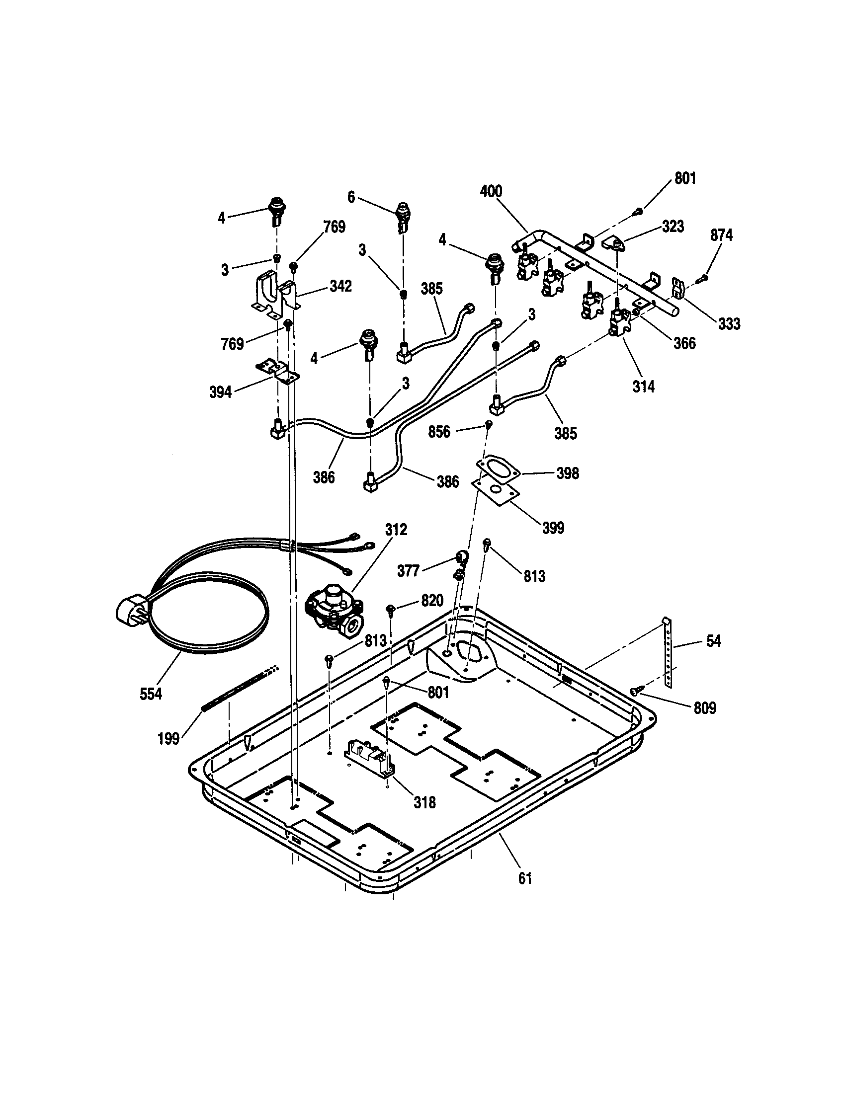 Kenmore 91132385100 burner diagram