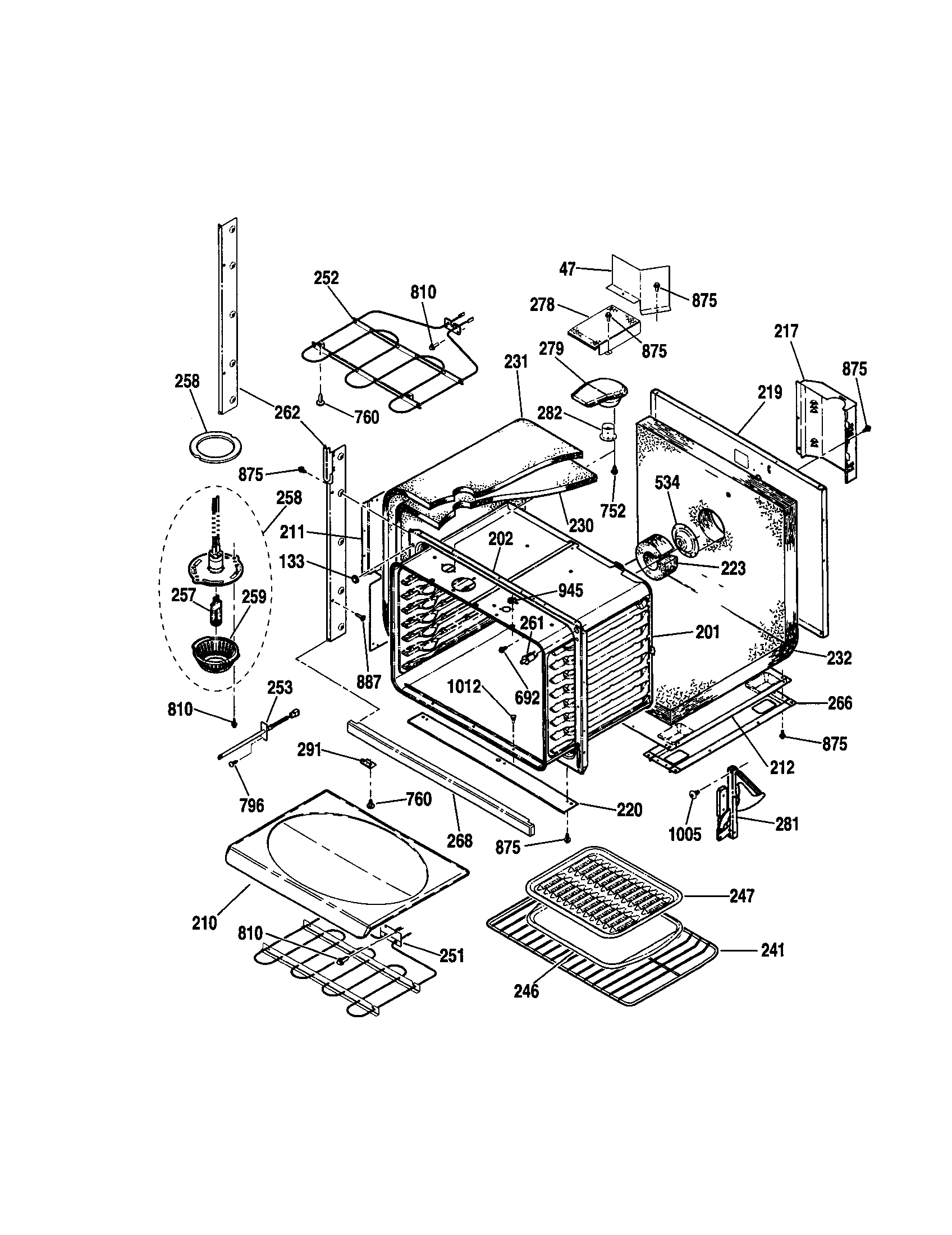 Kenmore 91149024100 body diagram