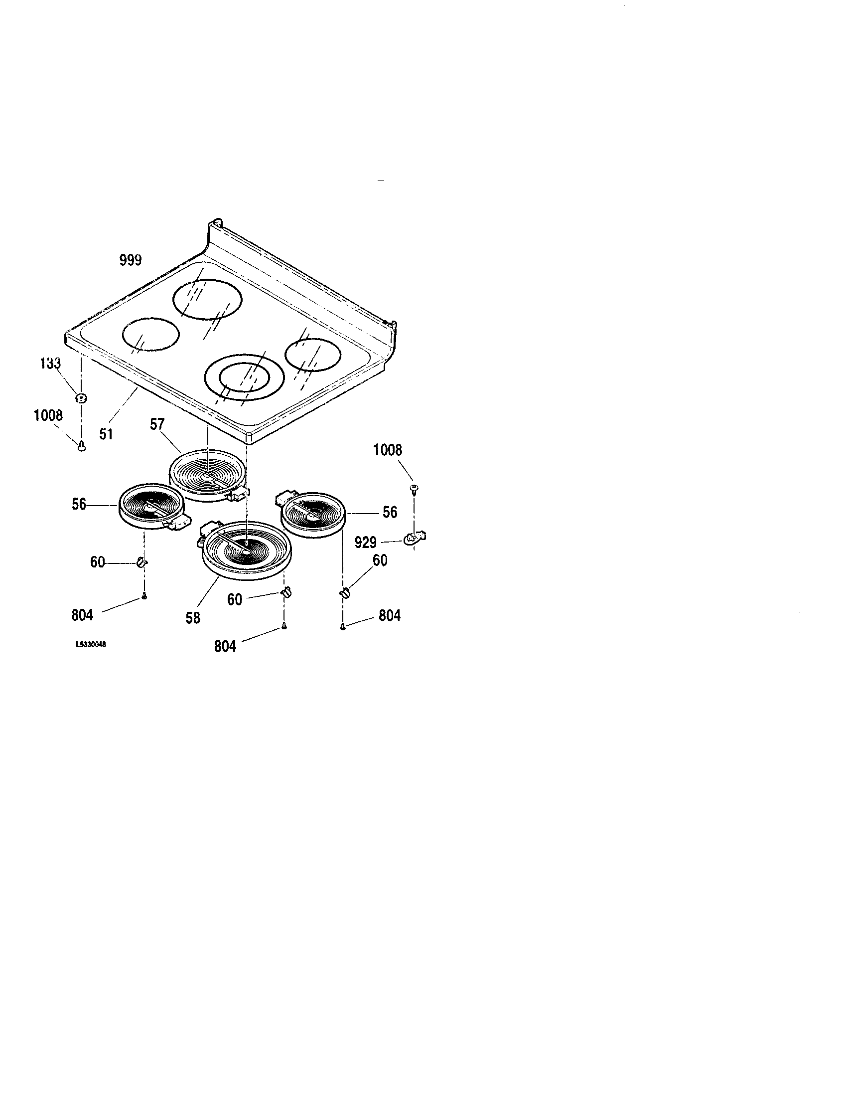 Kenmore 91194752010 maintop diagram