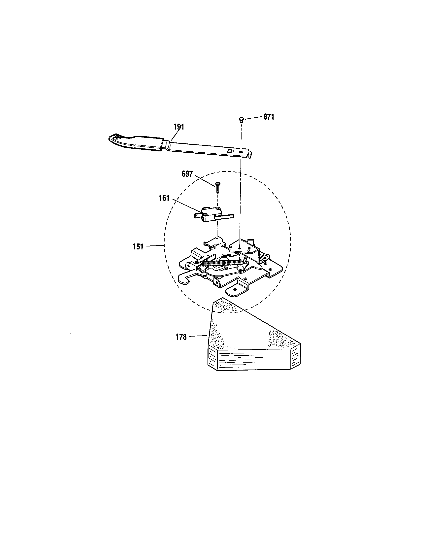 Kenmore 91194752010 door lock diagram