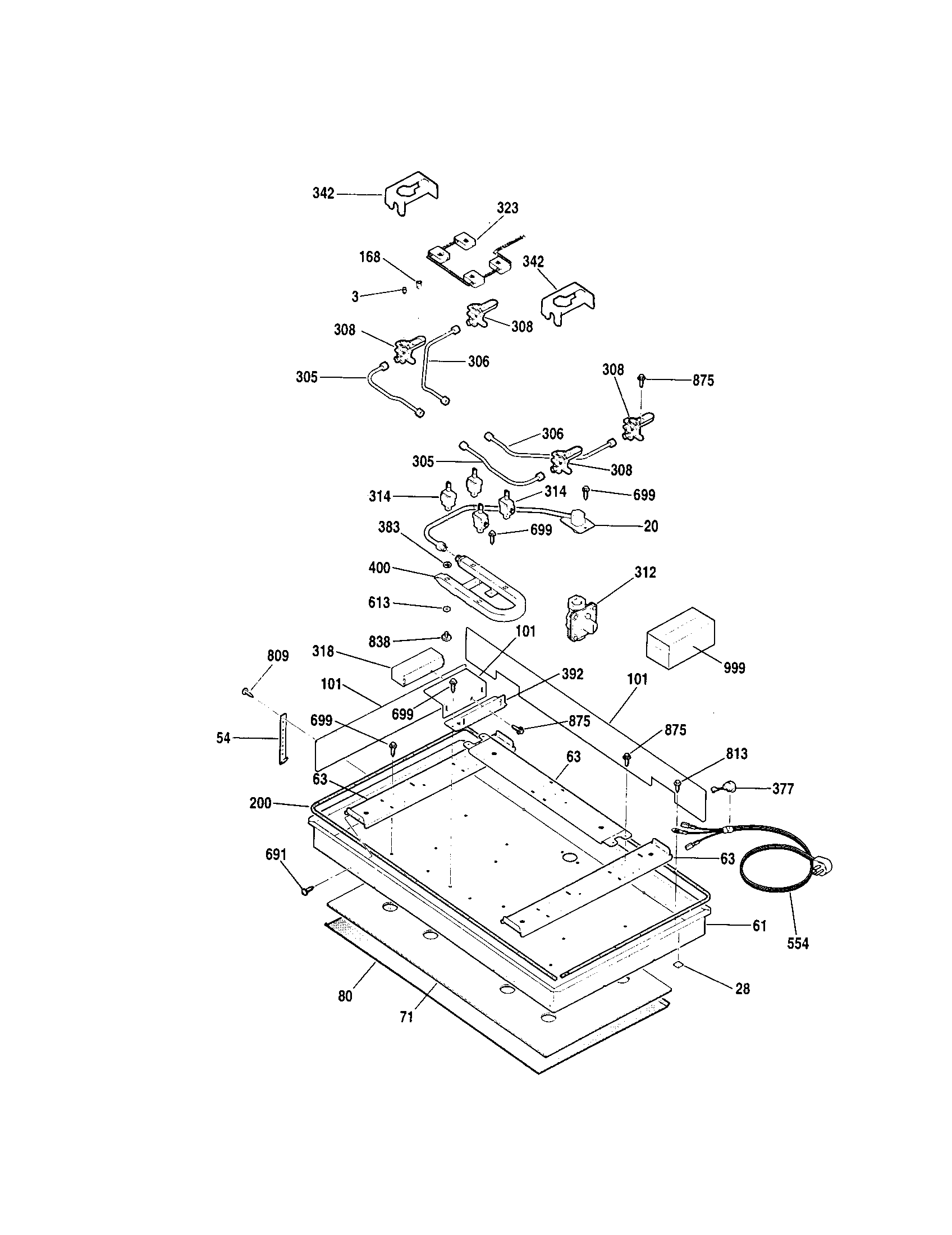 Kenmore 91132222100 burner diagram