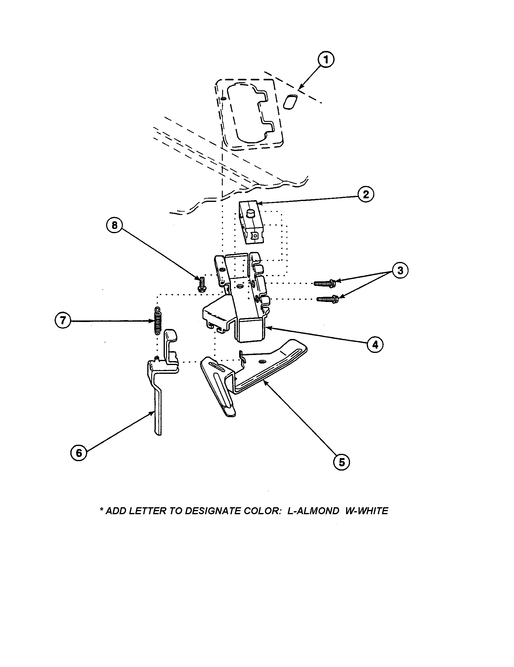 Amana CW9203W2-PCW9203W2A out-of-balance switch diagram