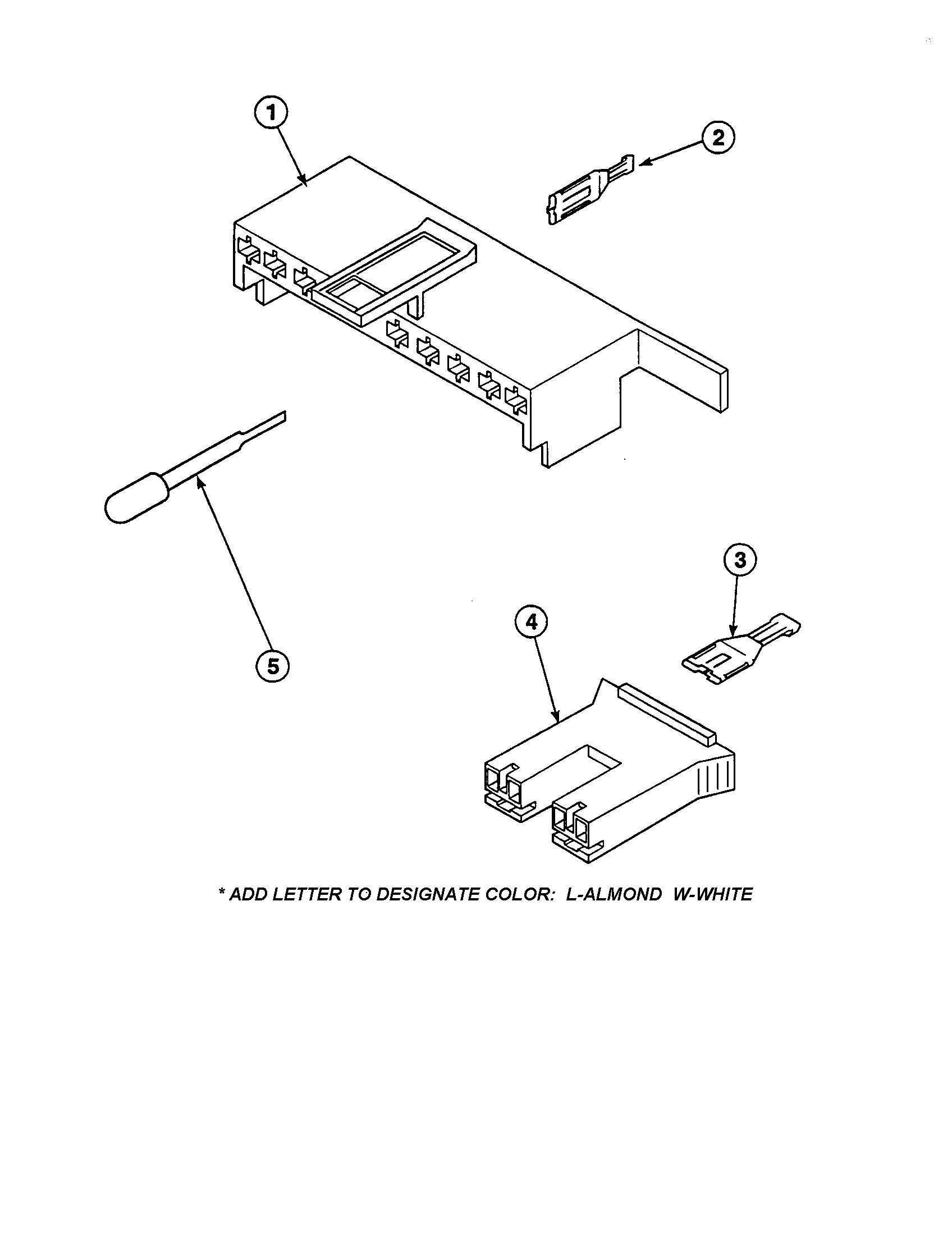 Amana CW9203W2-PCW9203W2A motor connection blocks/terminals diagram