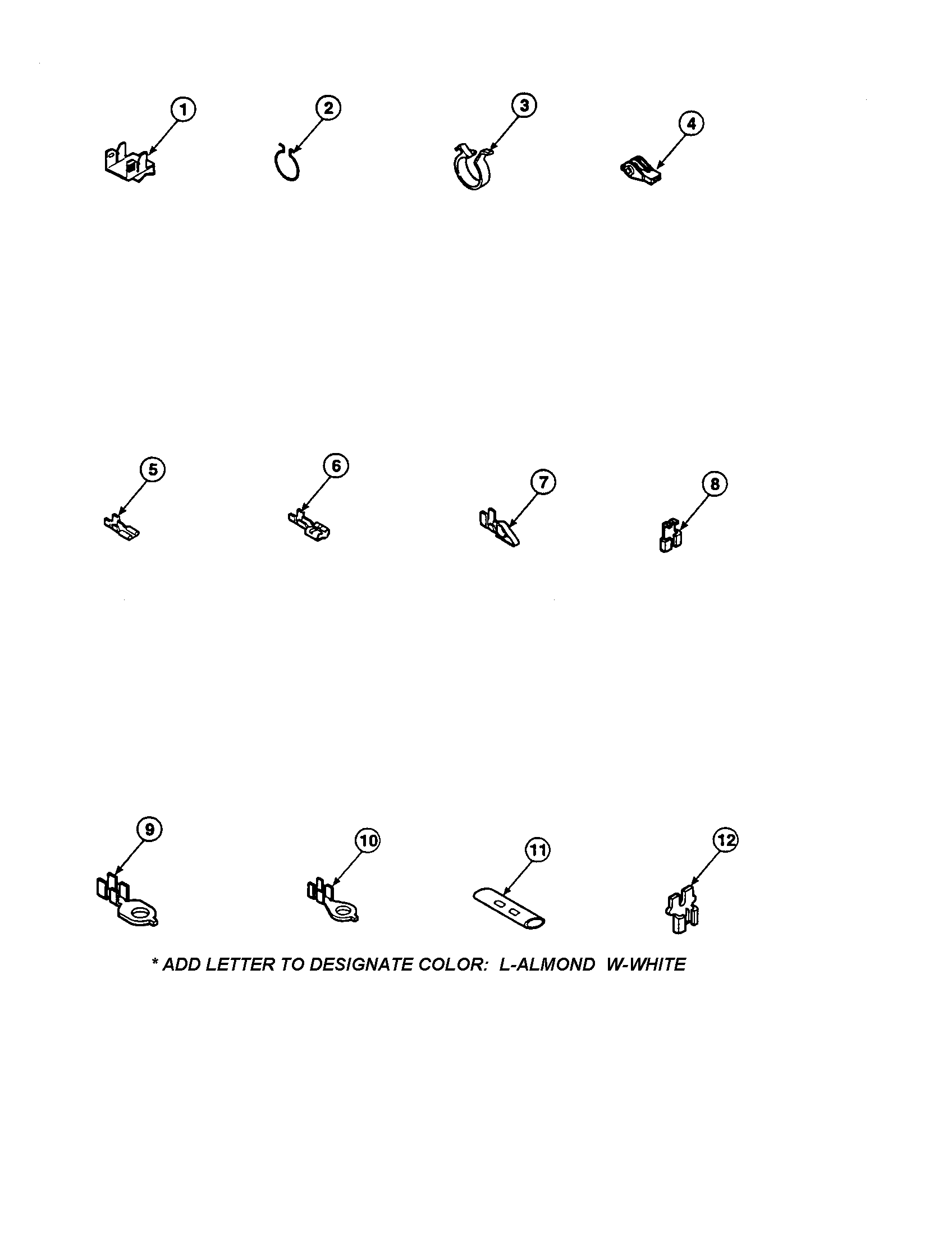 Amana CW9203W2-PCW9203W2A terminals diagram