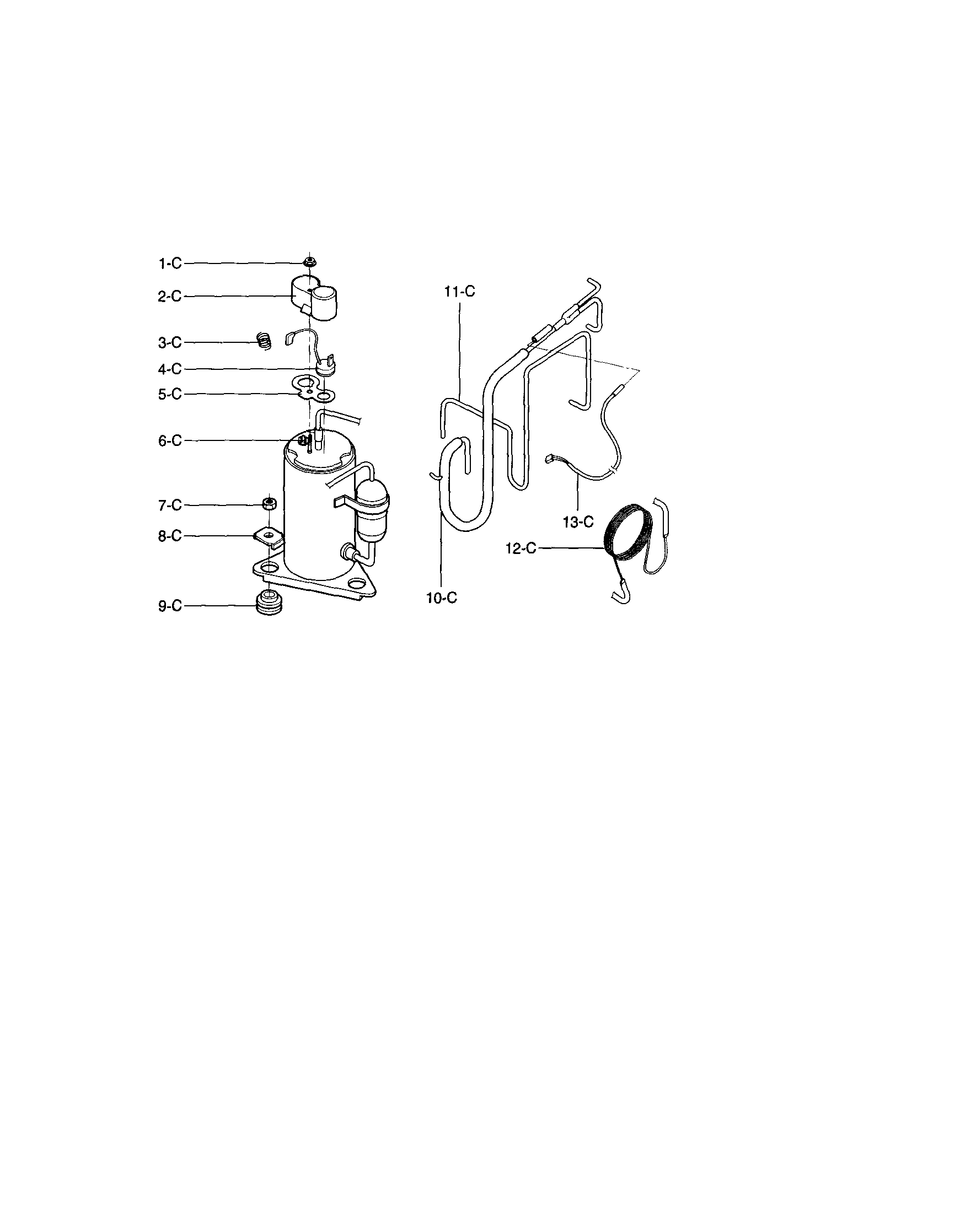 Kenmore 58052650 compressor diagram