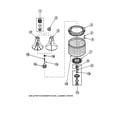 Amana LW3503L2-PLW3503L2A agitator/washtub diagram