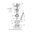 Amana LW3503L2-PLW3503L2A bearing housing/brake/pulley diagram