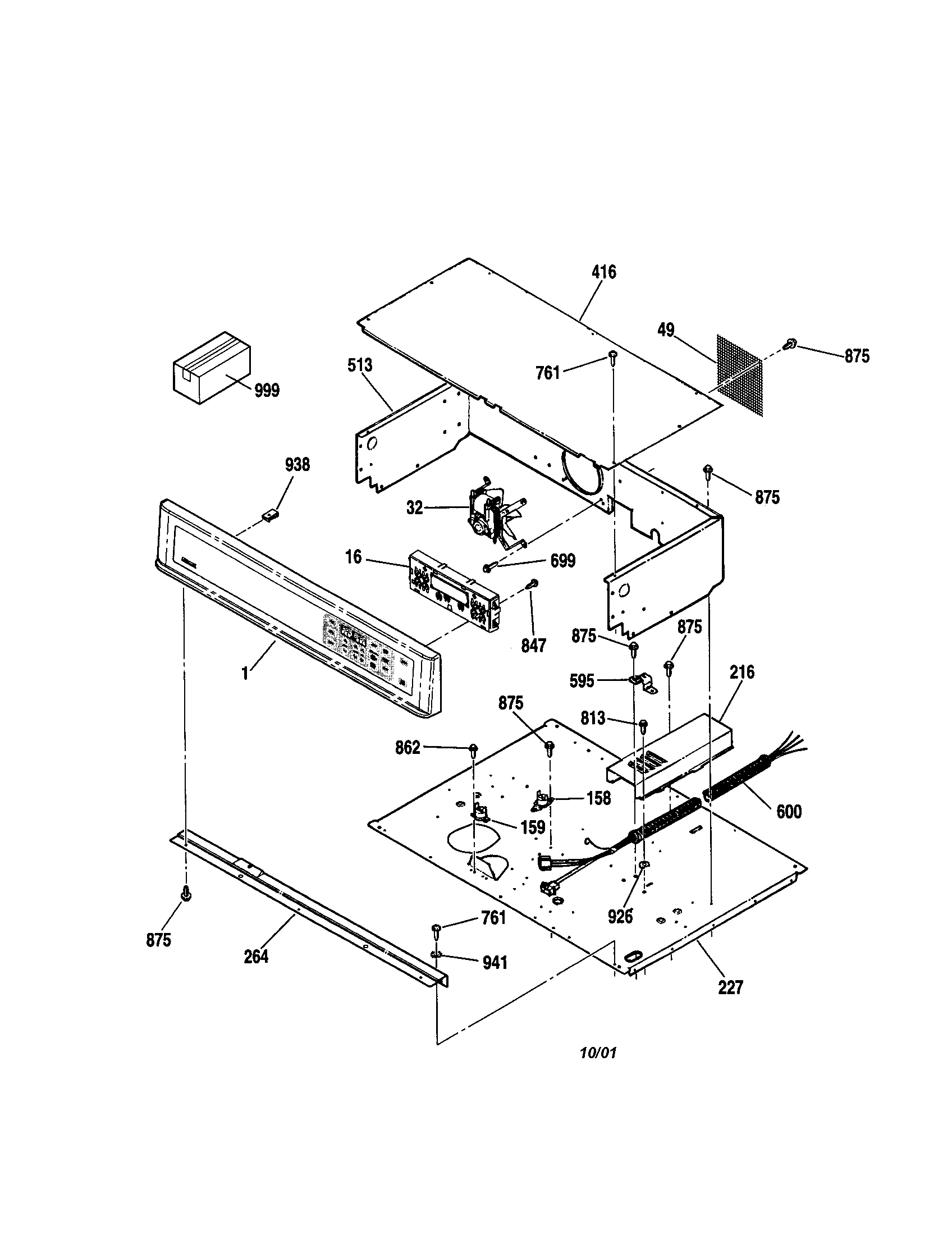 Kenmore 91147084100 control section diagram