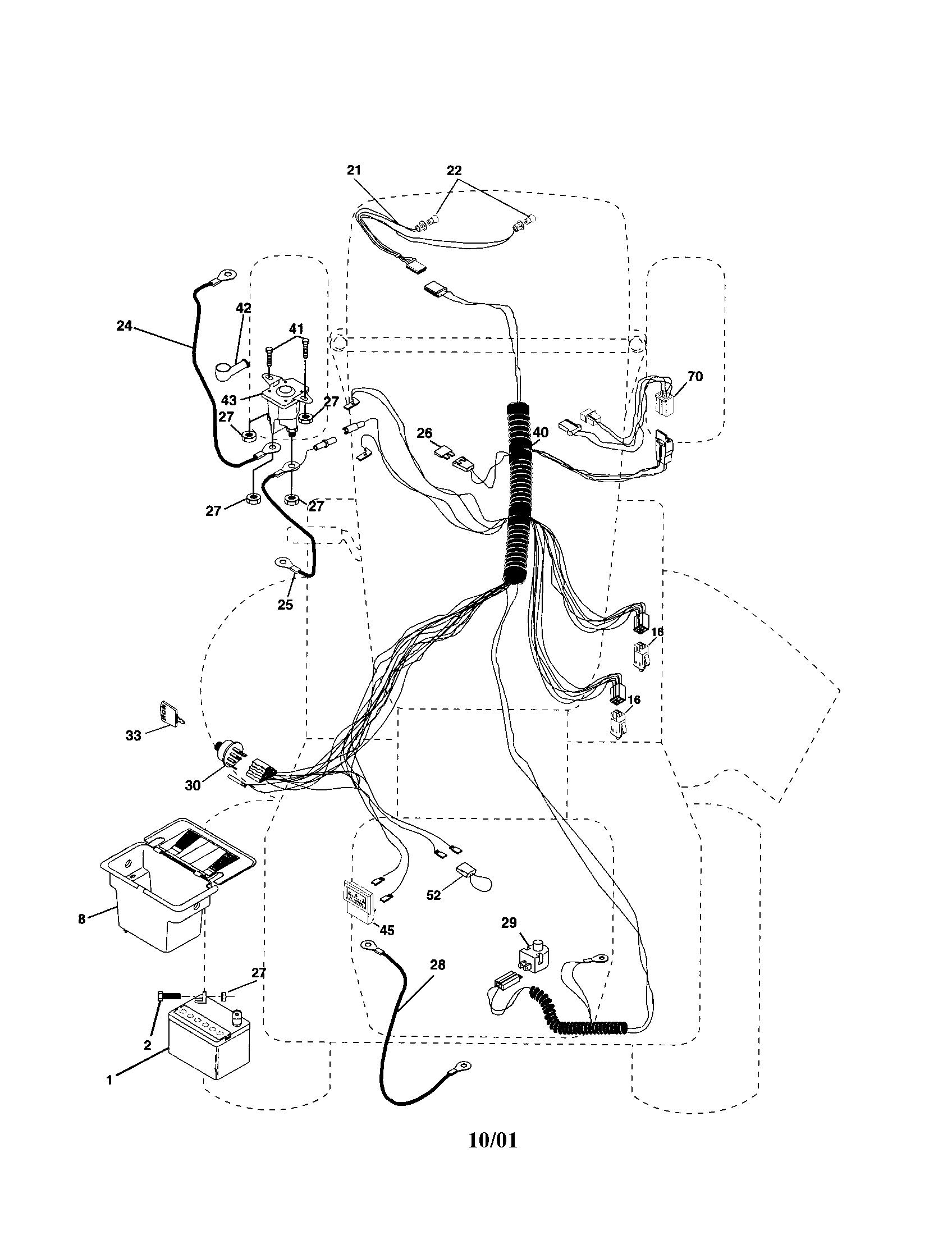 Poulan PPR17H42STC electrical diagram