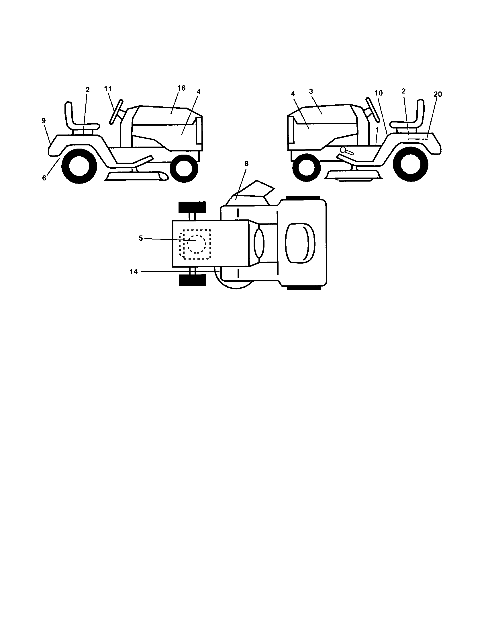 Poulan PR17H42STB decals diagram