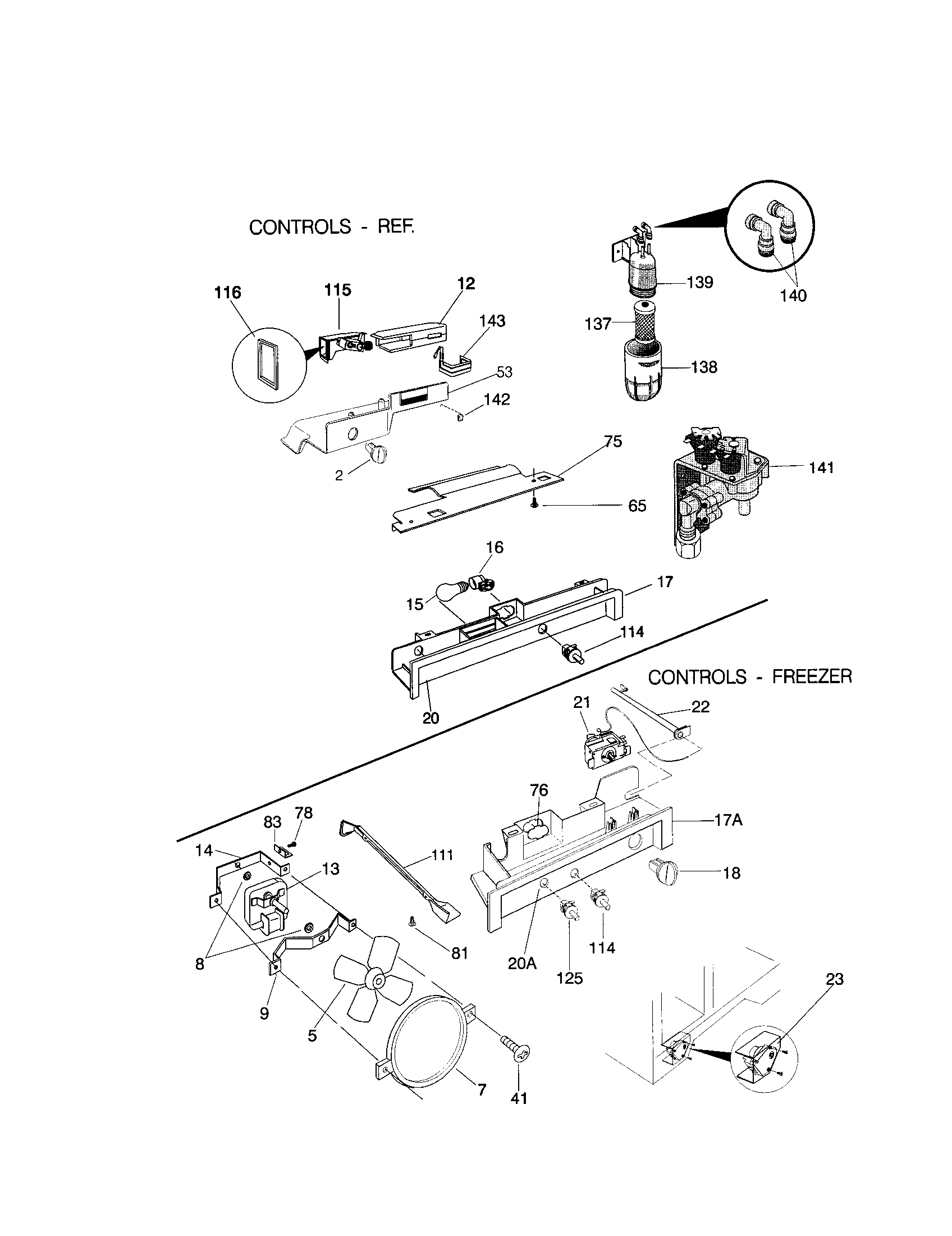 Frigidaire FRS24ZRHW3 controls diagram