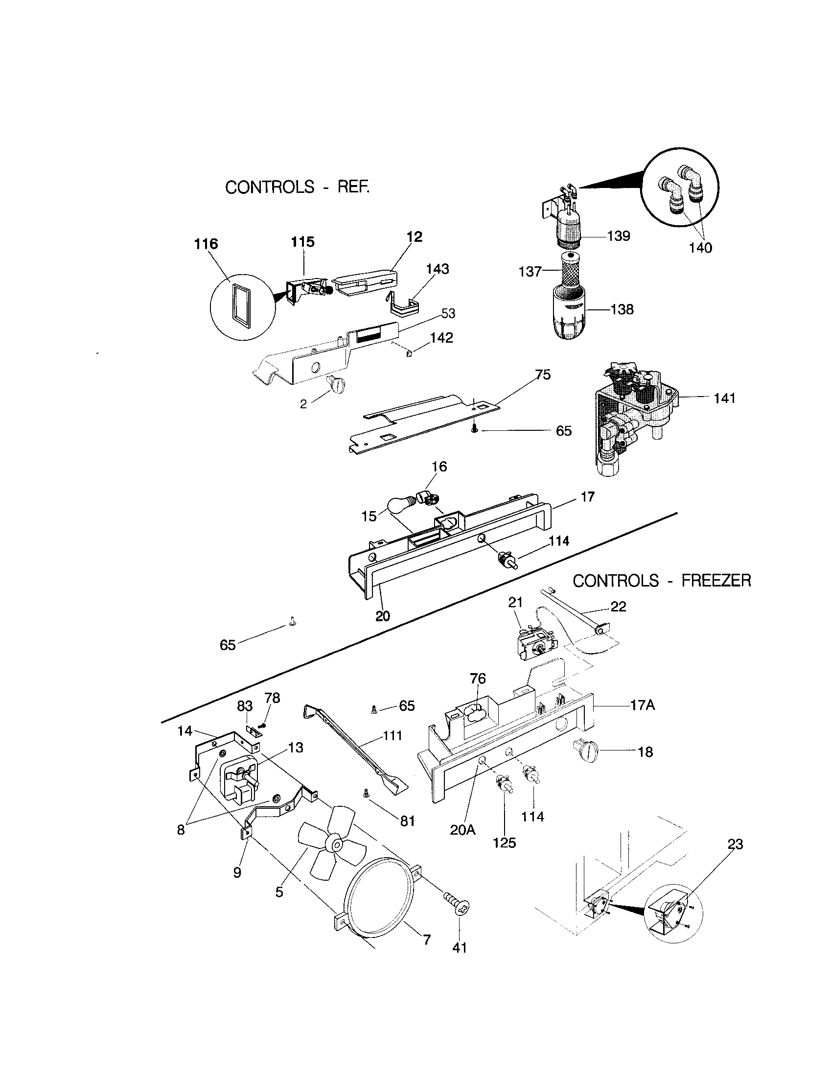 Frigidaire FRS26ZRGD4 controls diagram