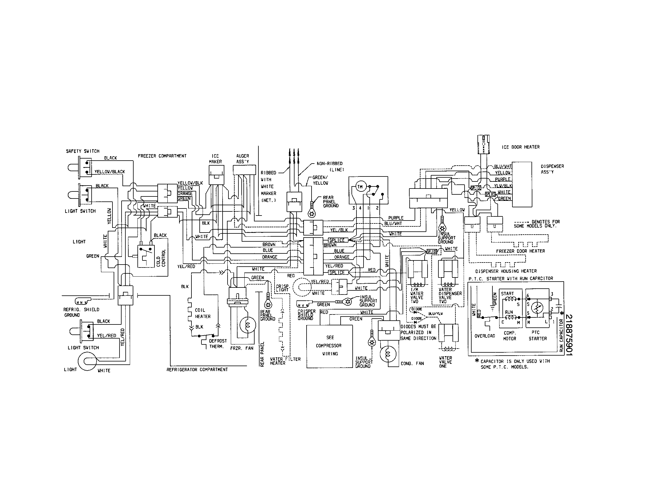 Frigidaire FRS26ZRGD4 wiring diagram diagram