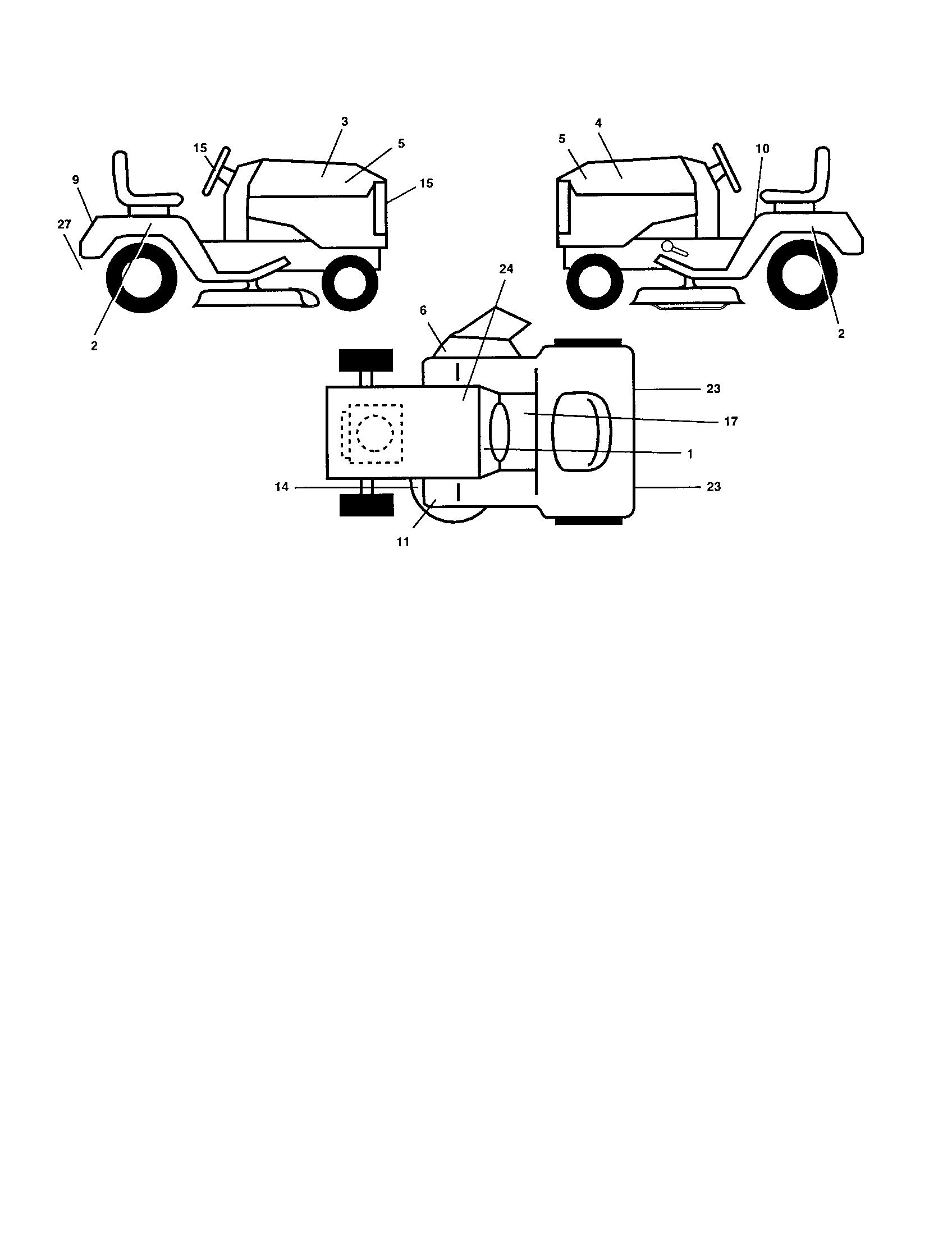 Poulan PRGT20H50B decals diagram