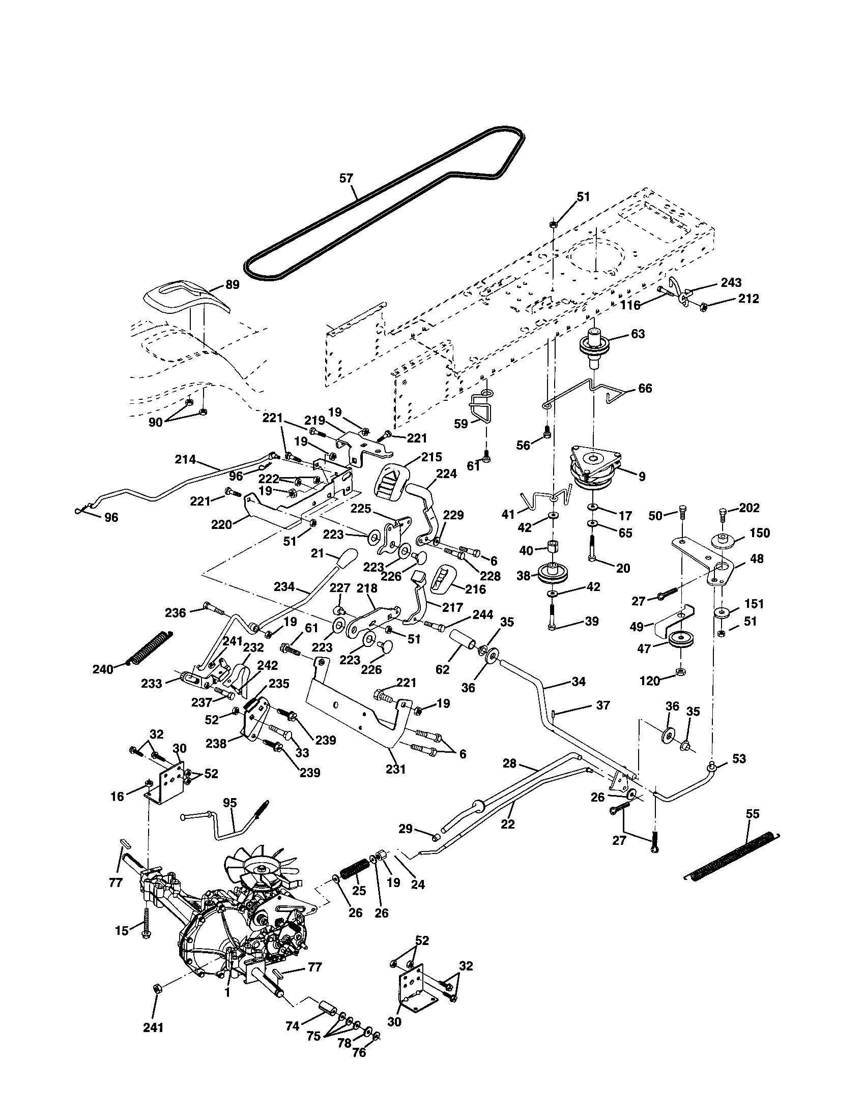 Poulan DPR22H48STA none diagram
