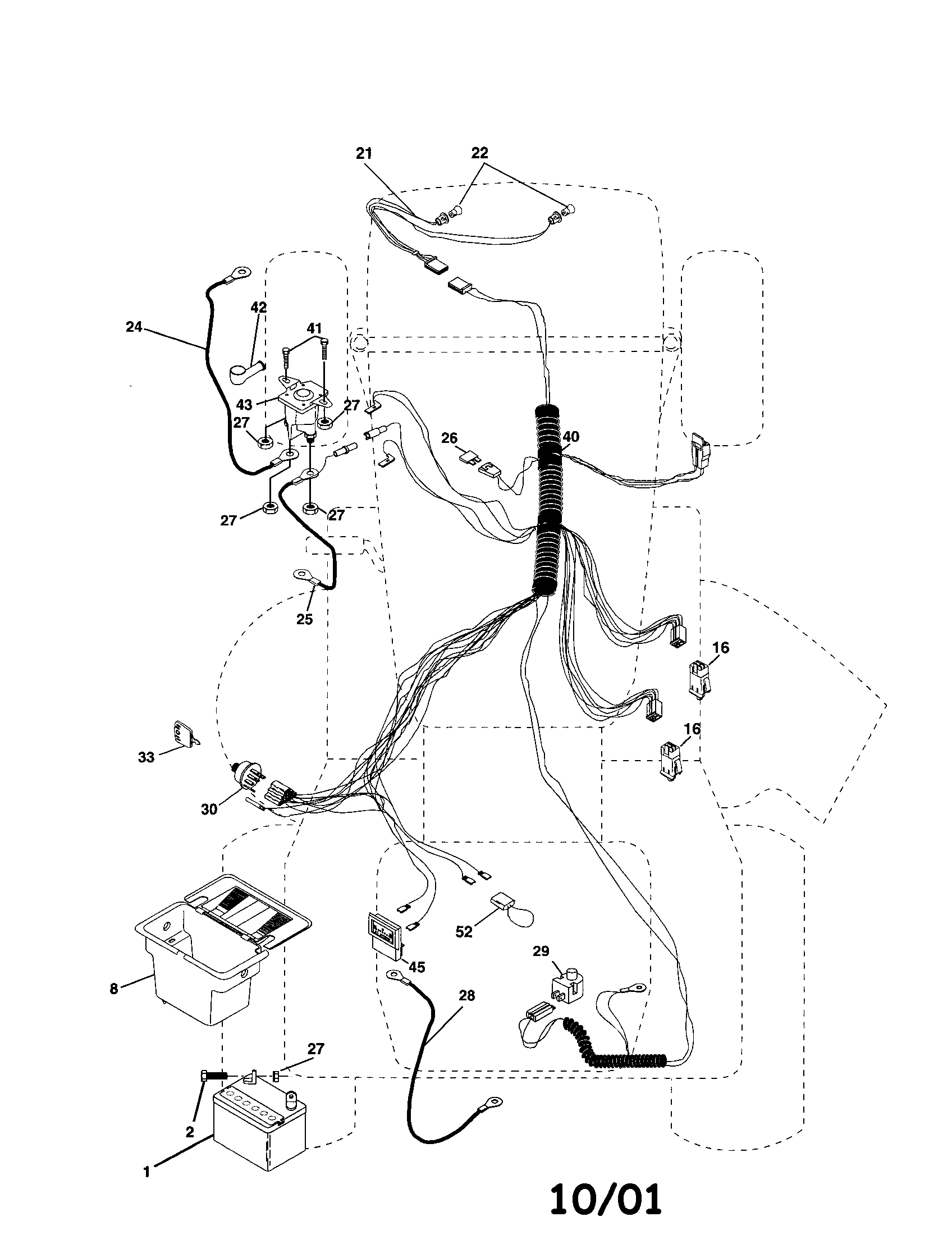 Poulan PR185H42STDA electrical diagram