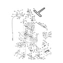 Poulan PR185H42STDA mower deck diagram
