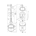 Kenmore Elite 11023032100 agitator,basket and tub diagram