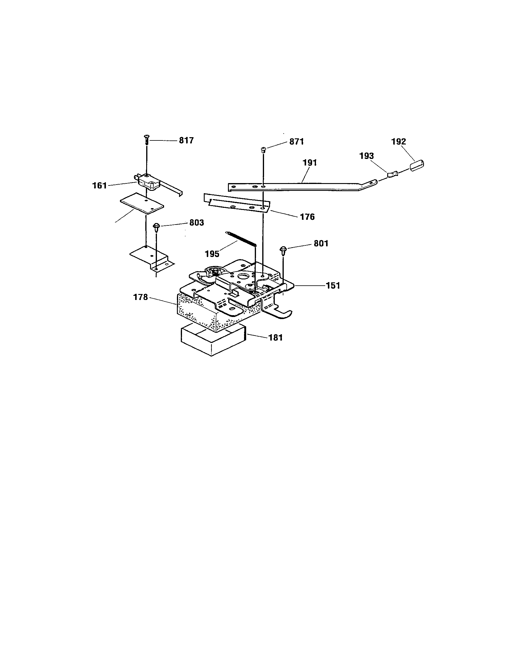 Kenmore 91195579891 door lock diagram