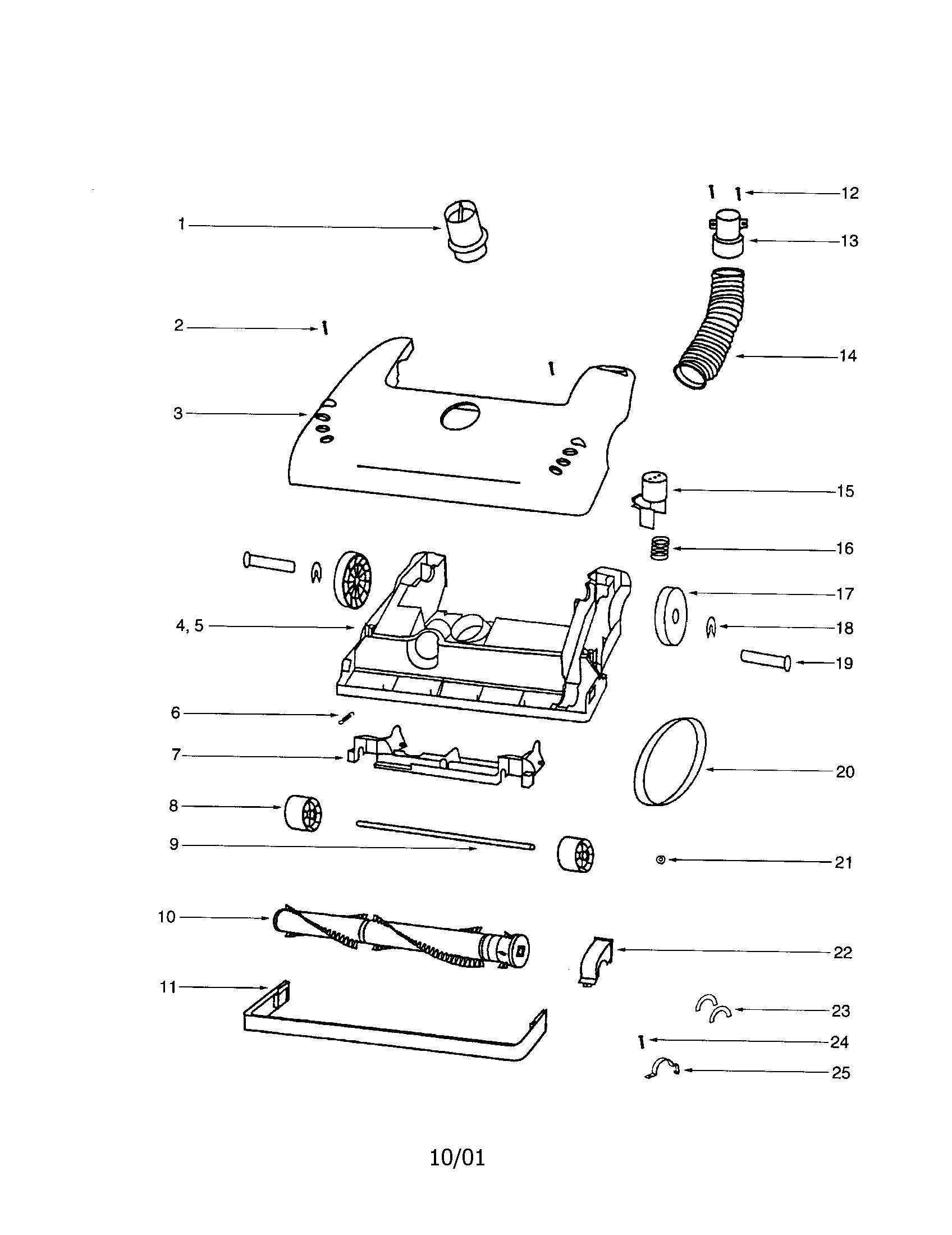 Eureka 4386AT-1 hood/base diagram