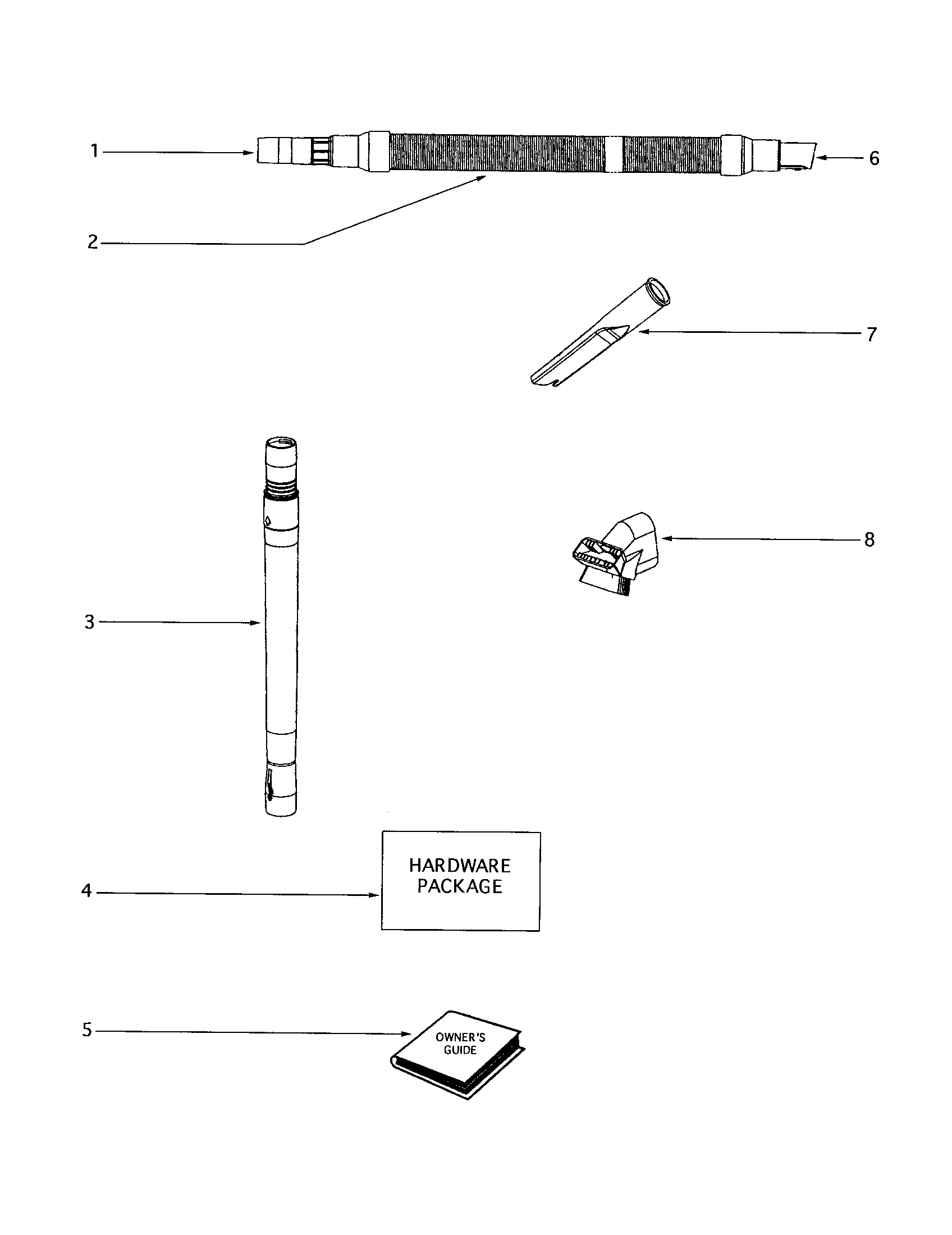 Eureka 4386AT-1 hoses diagram