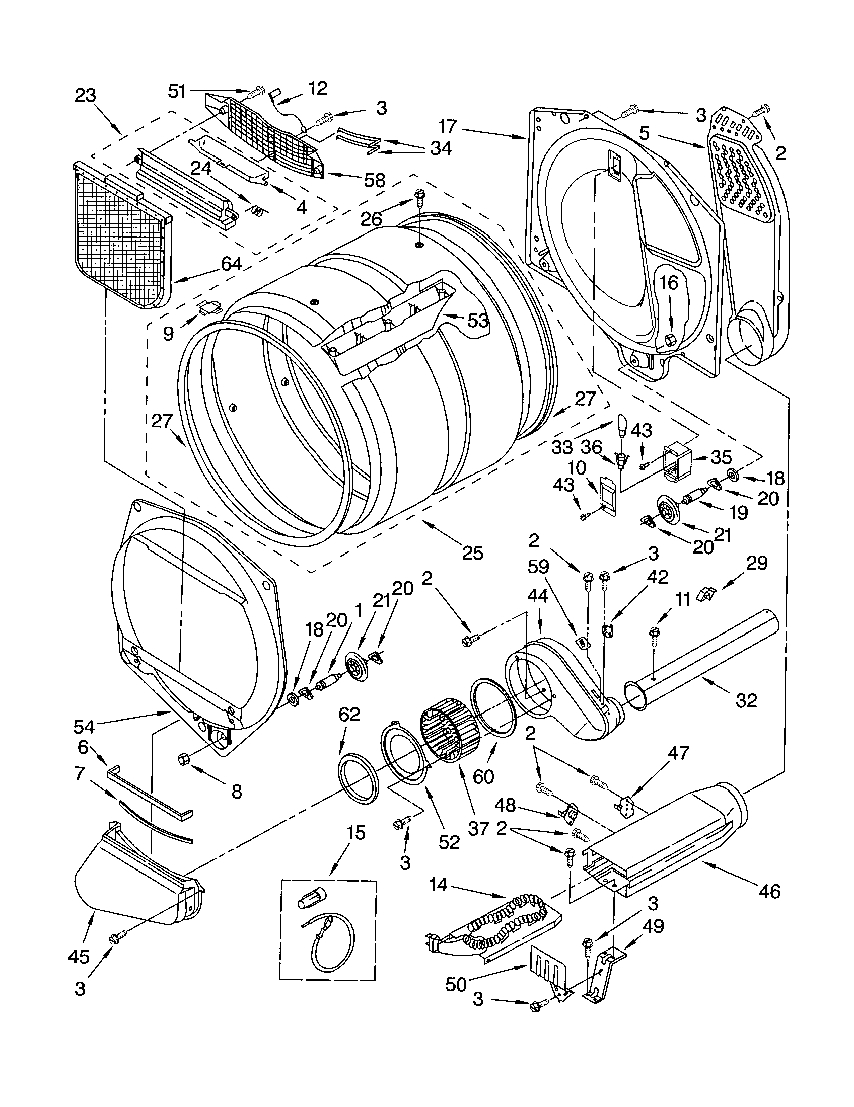 Kenmore 11063932100 bulkhead diagram