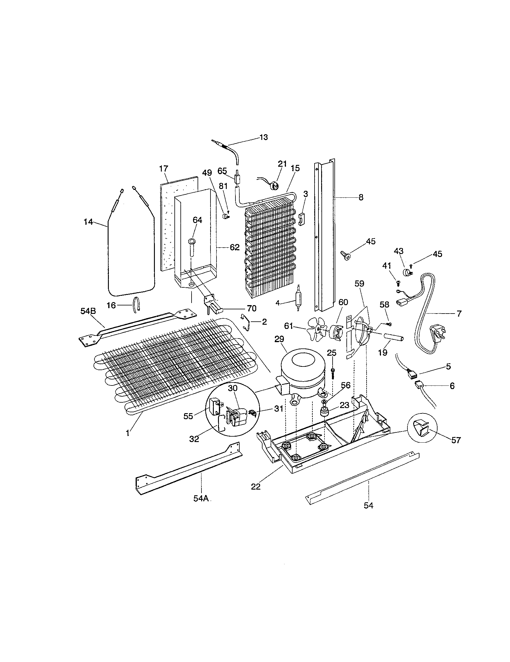 Frigidaire FRS26ZGGB4 system diagram
