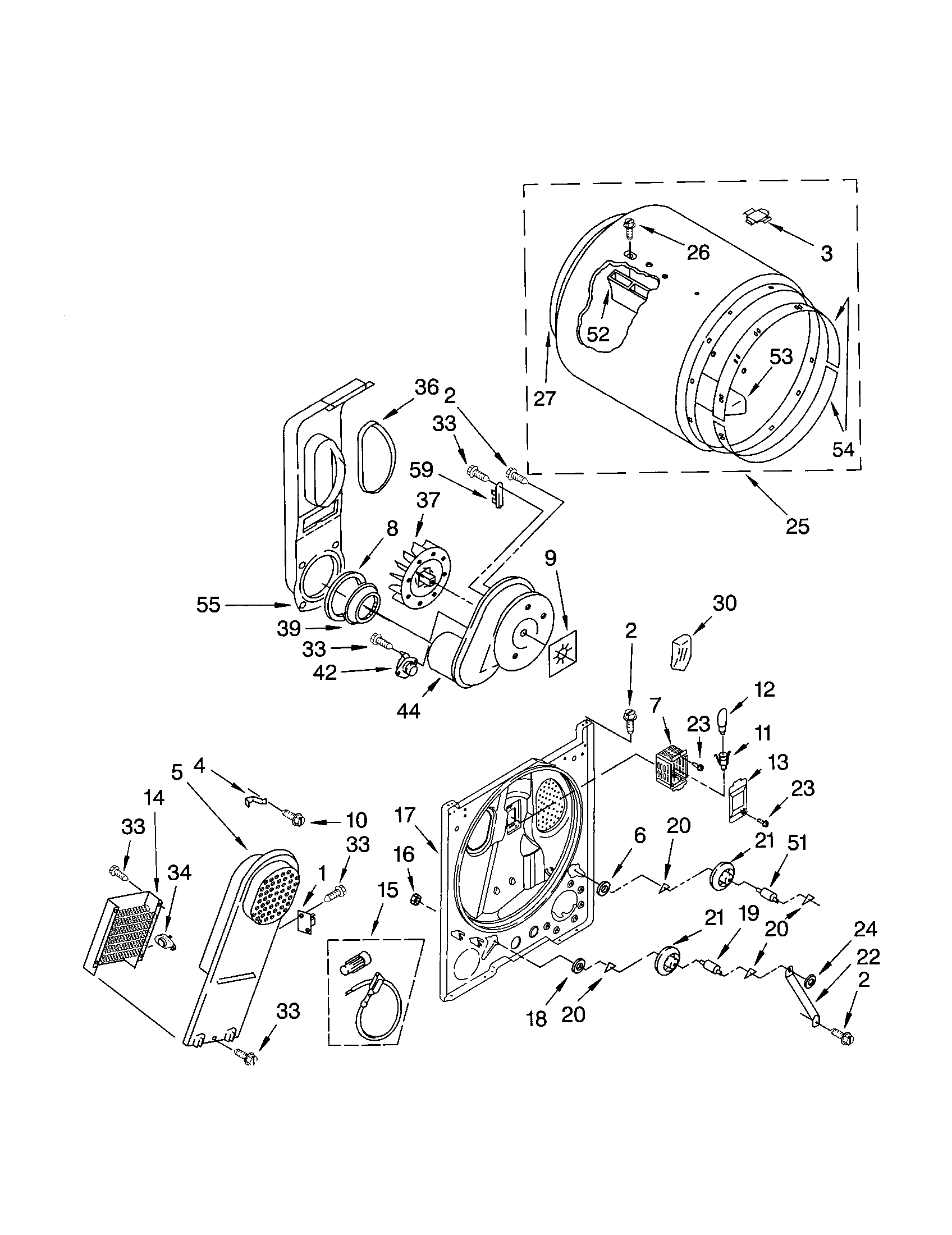 Kenmore 11062802101 bulkhead diagram