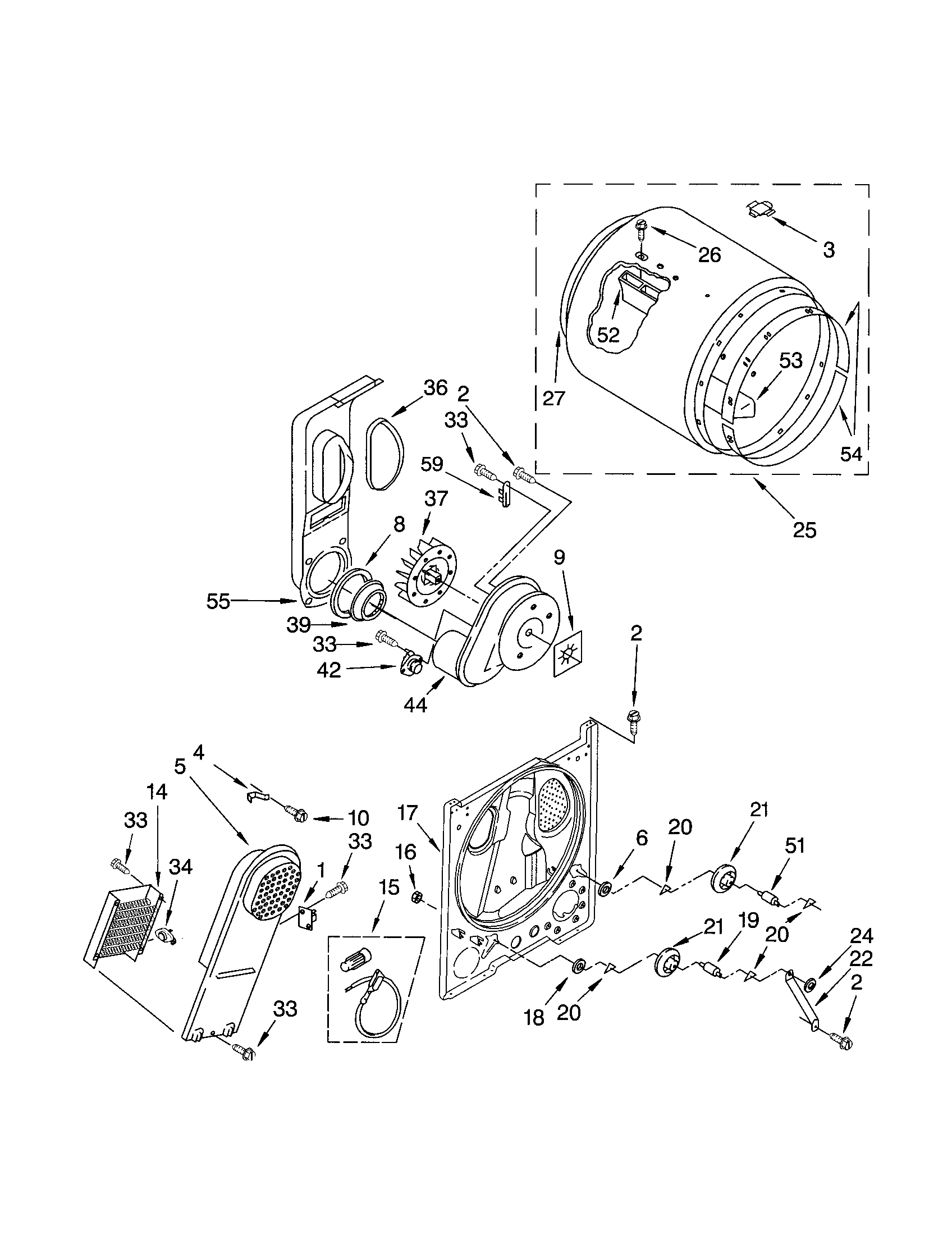 Kenmore 11062622101 bulkhead diagram