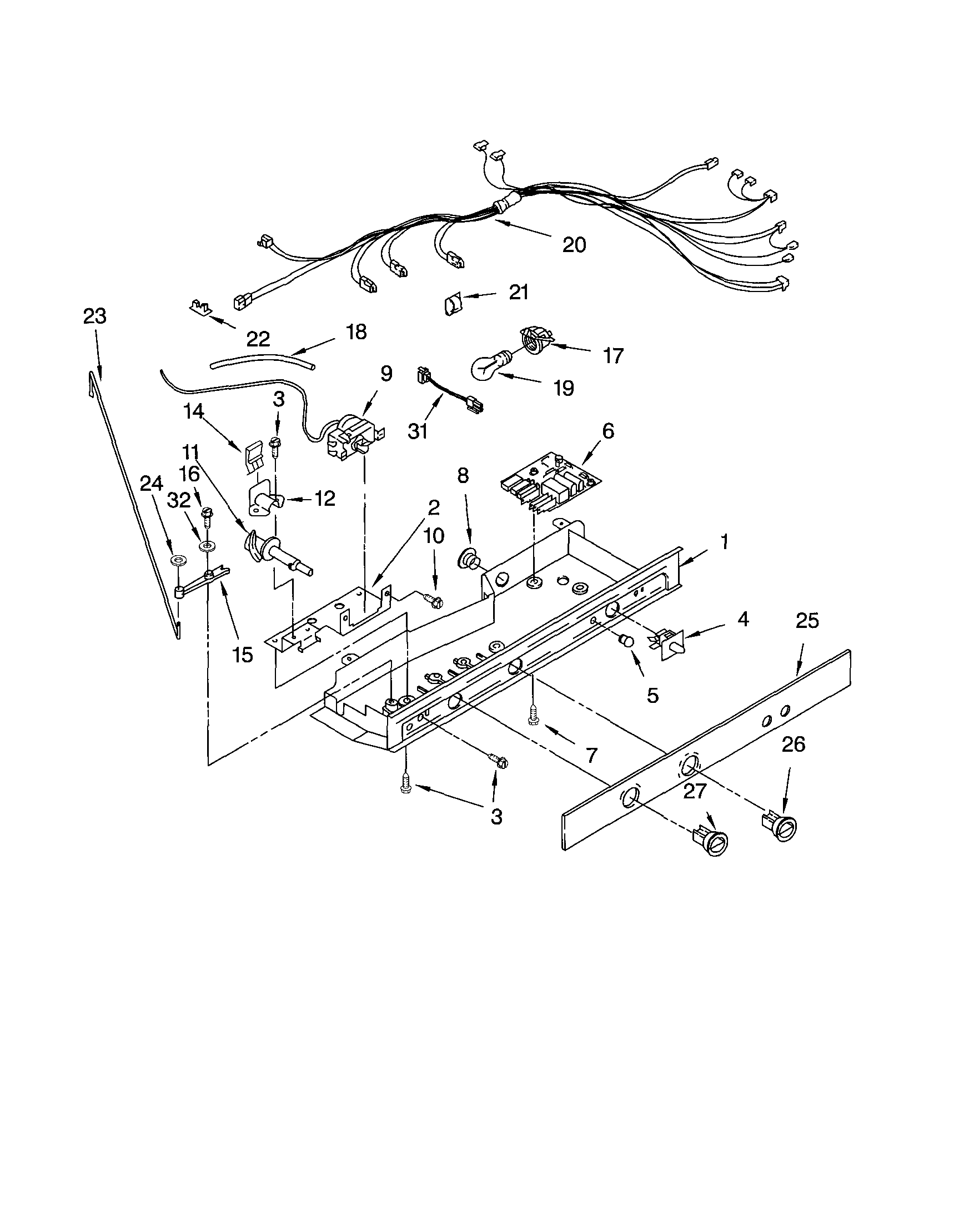 Kenmore 10651552102 control diagram
