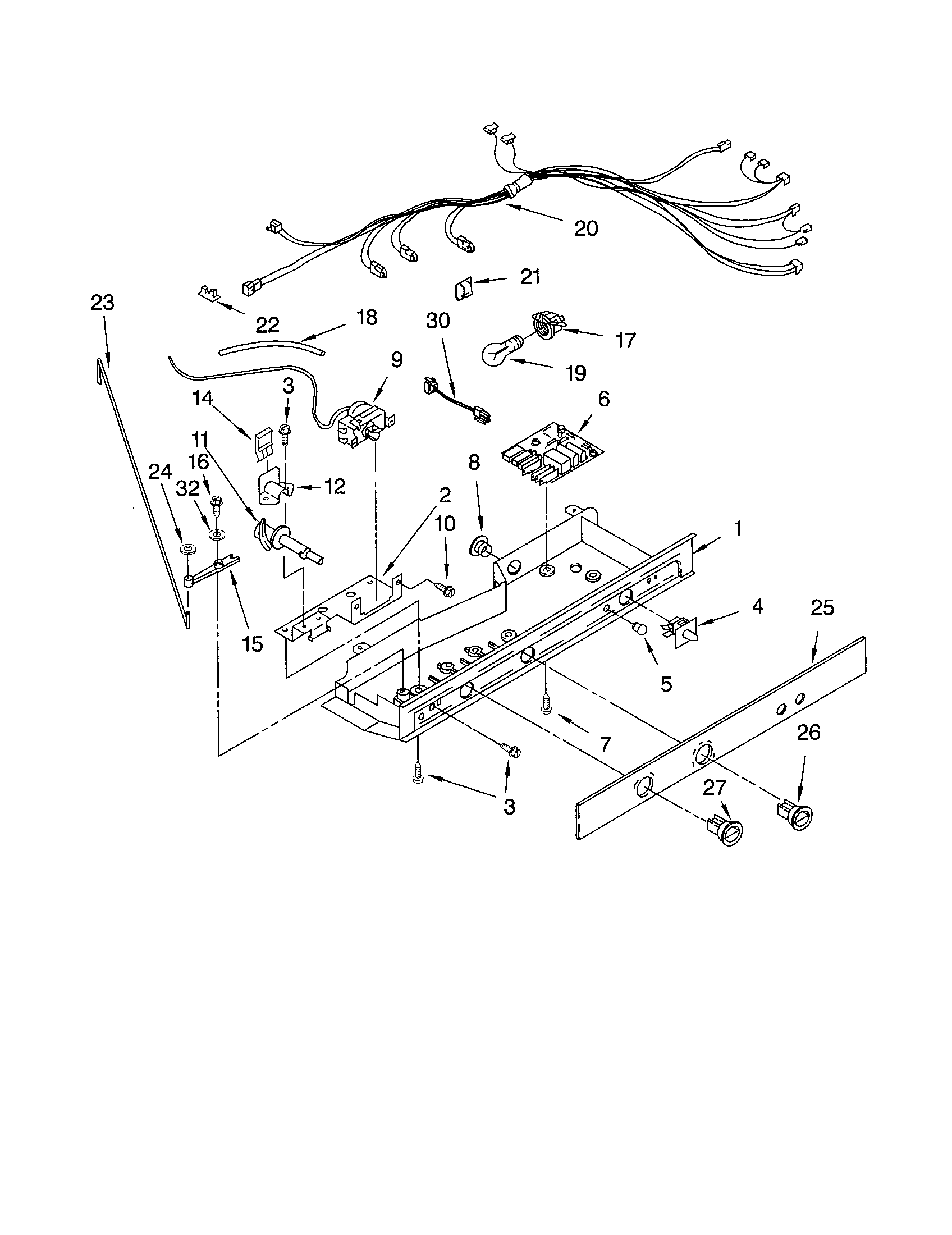 Kenmore 10651254102 control diagram