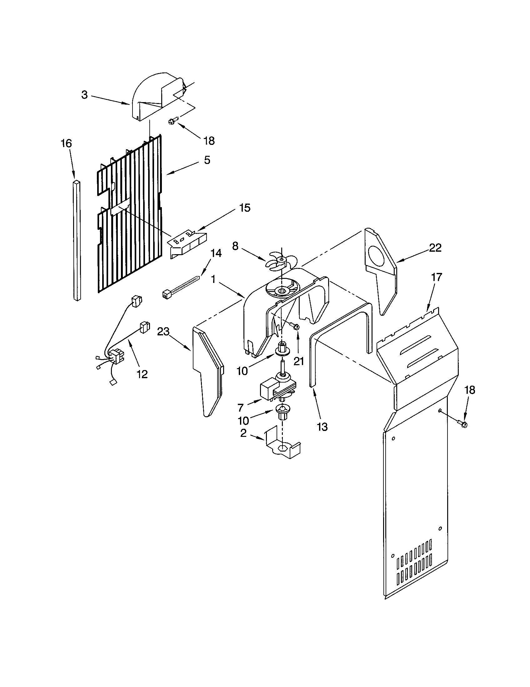 Kenmore 10650524101 air flow diagram