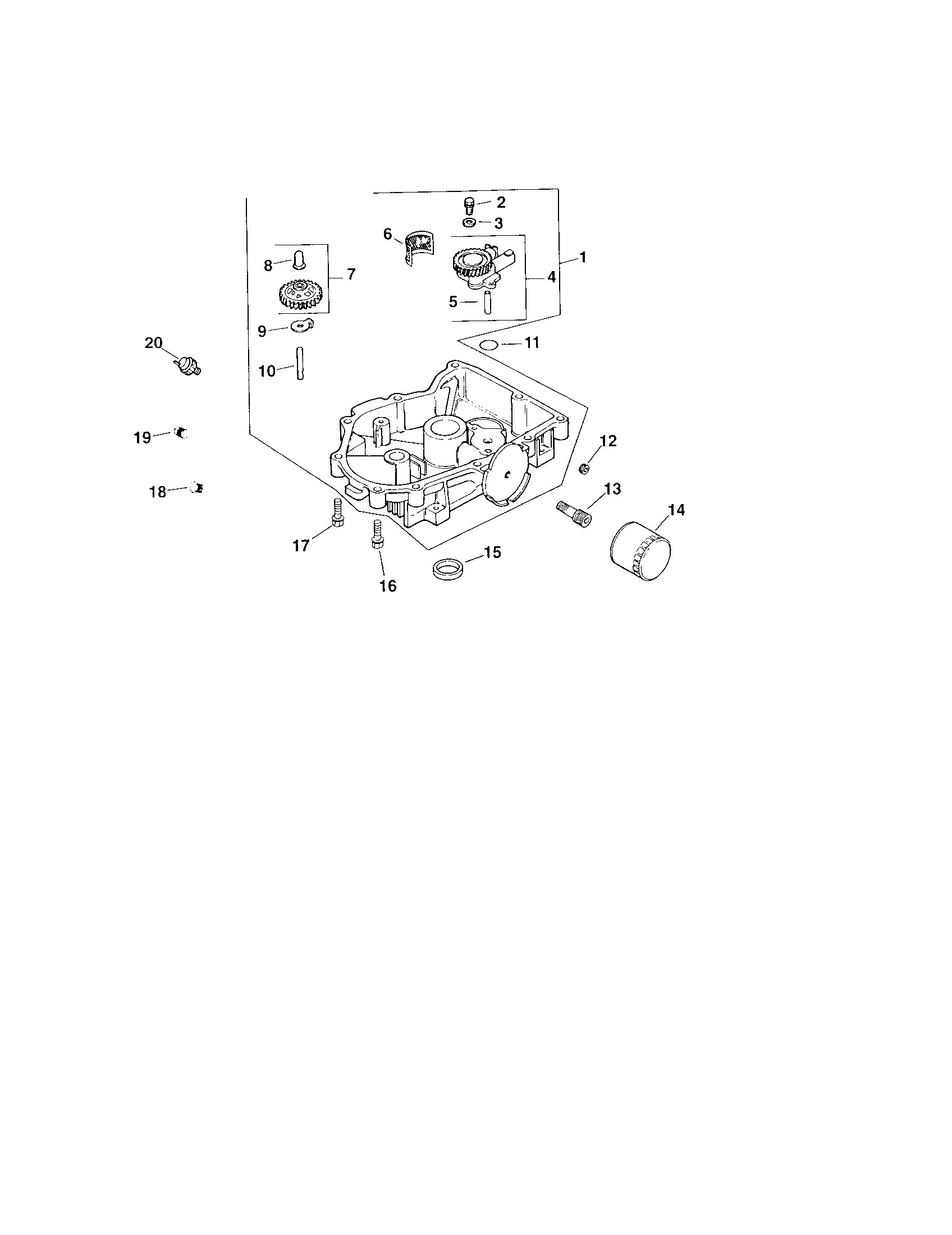 Craftsman 9172734401 oil pan/lubrication diagram
