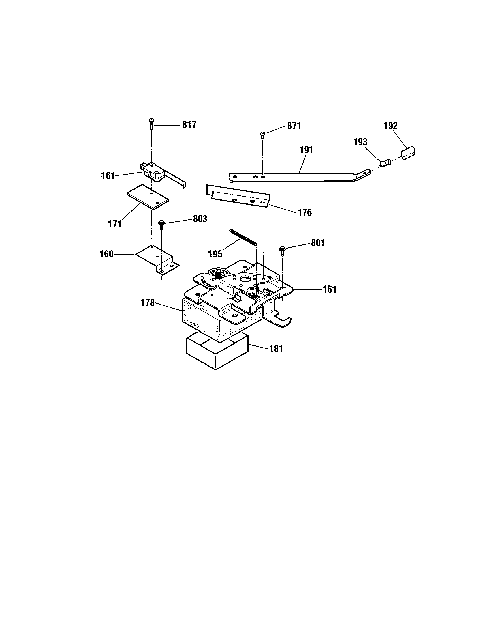 Kenmore 91195875891 door lock diagram