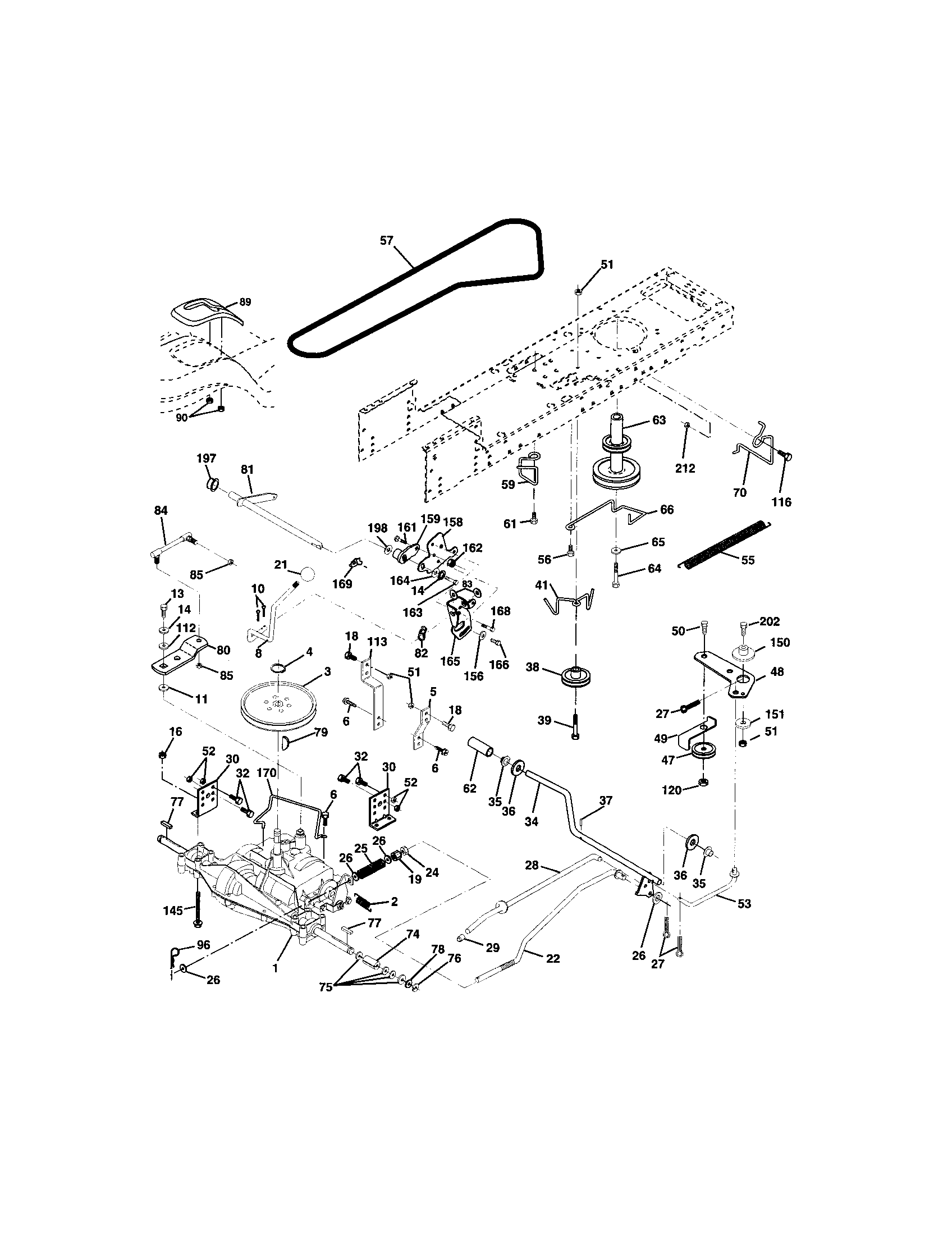 Craftsman 917271833 ground drive diagram