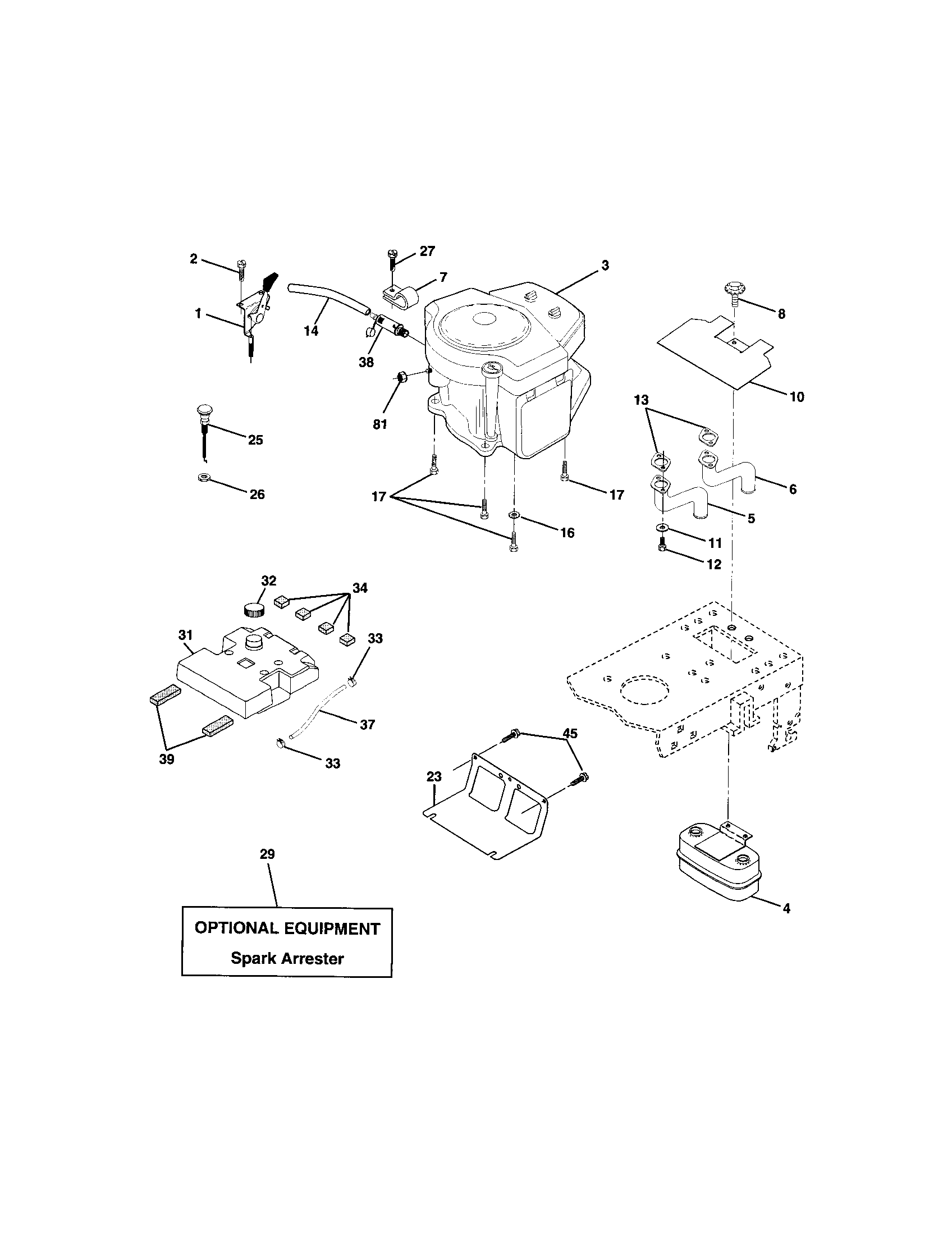 Craftsman 917271833 engine diagram