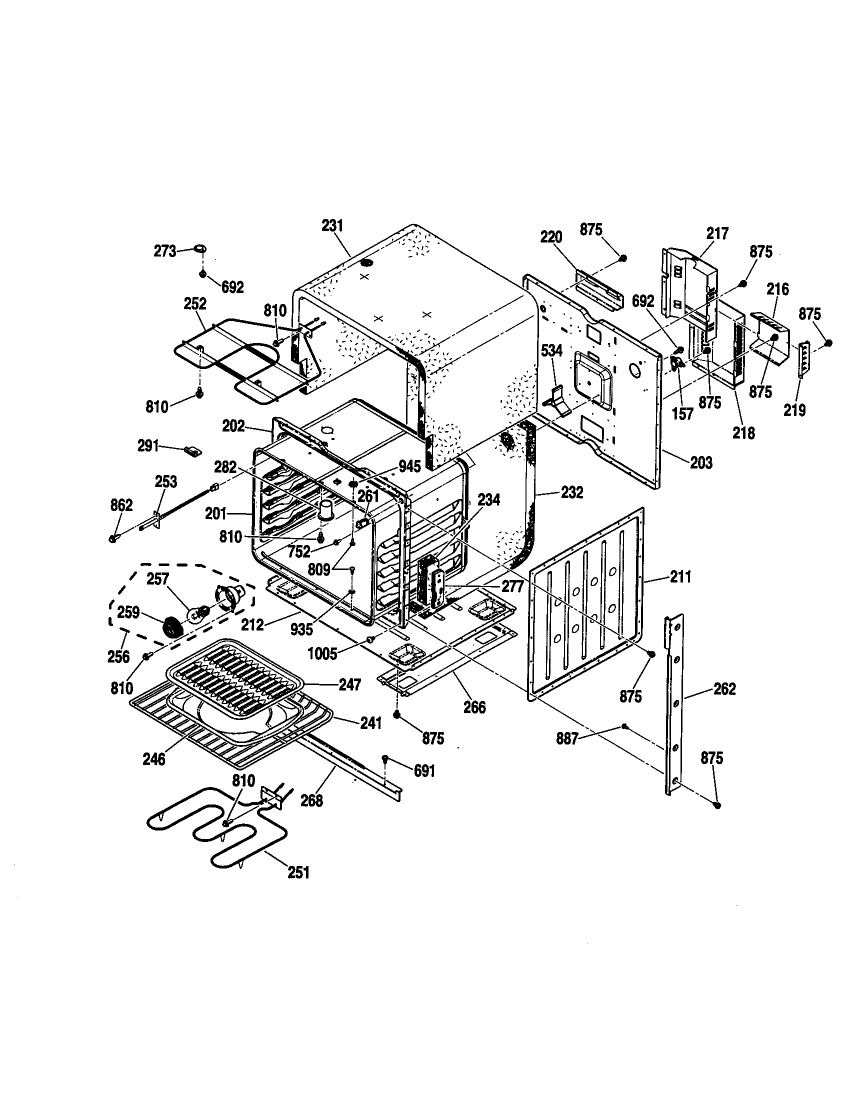 Kenmore 91147603100 body diagram