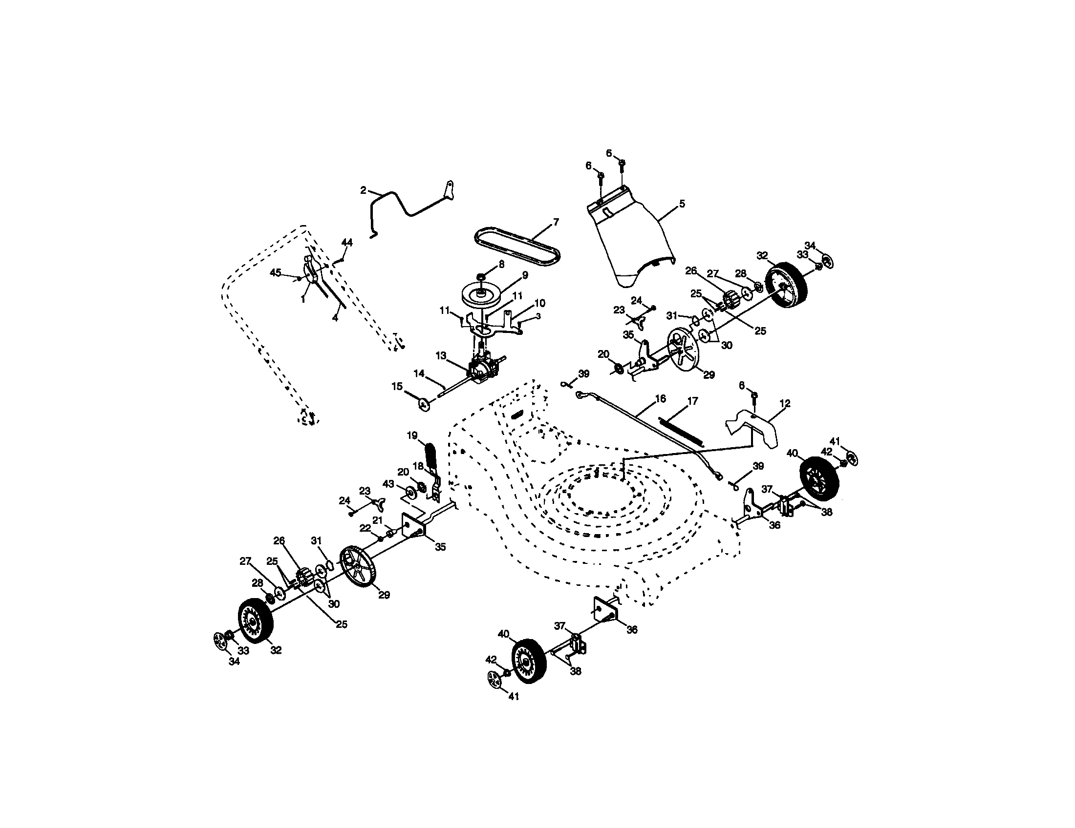 Craftsman 917377811 wheels/tires diagram
