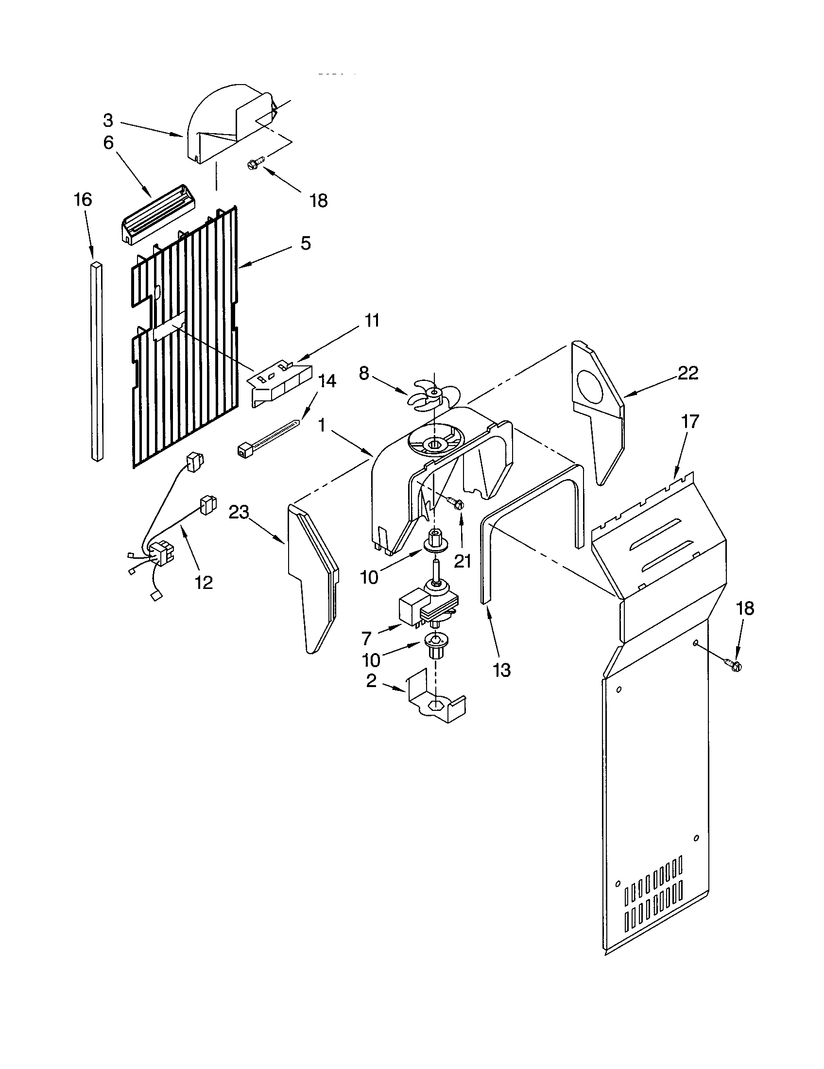 Kenmore 10651272200 air flow diagram