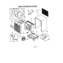 Kenmore 58051450100 outer case and control diagram