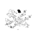 Poulan P35TN20SE rotary lawn mower diagram