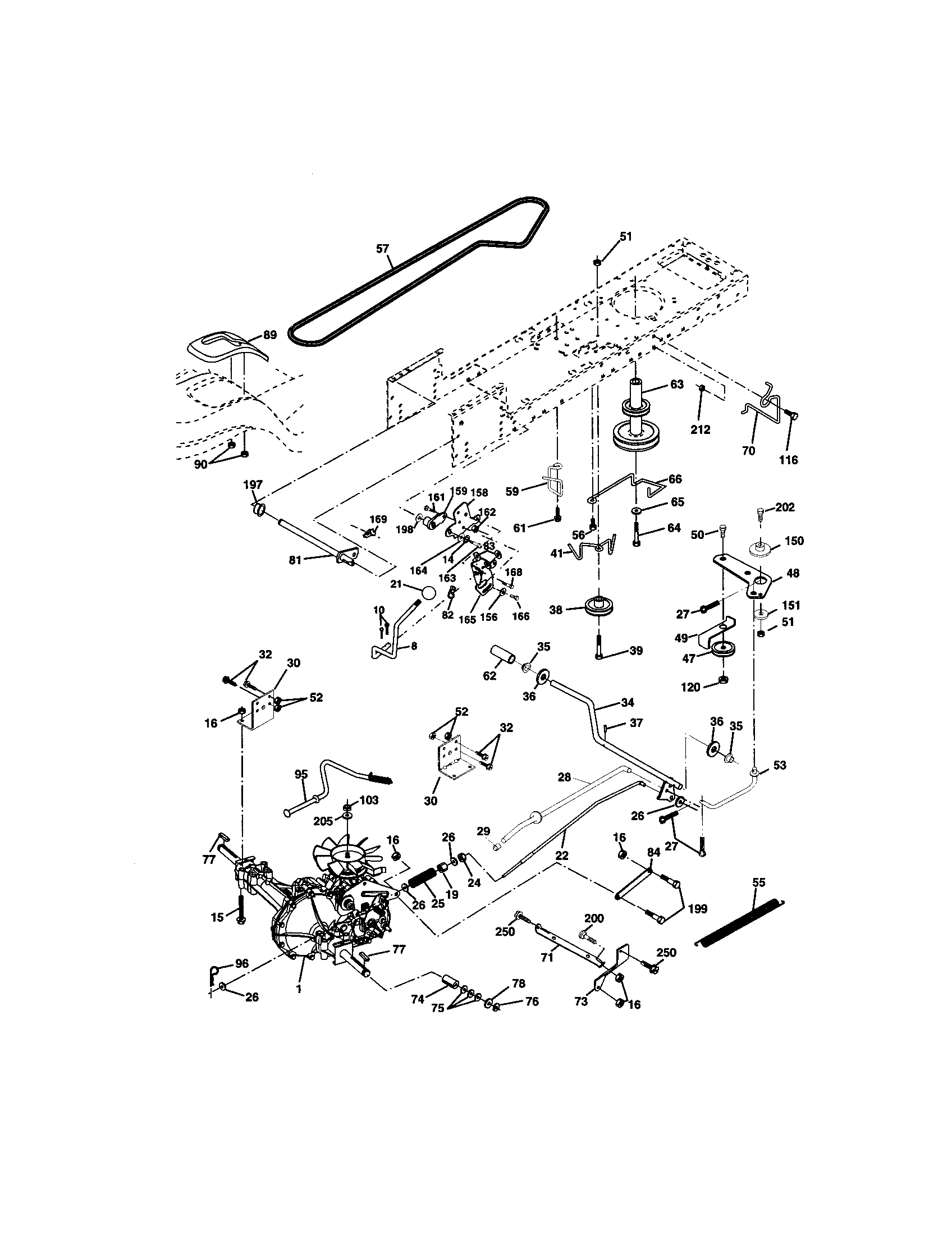Craftsman 917271660 ground drive diagram
