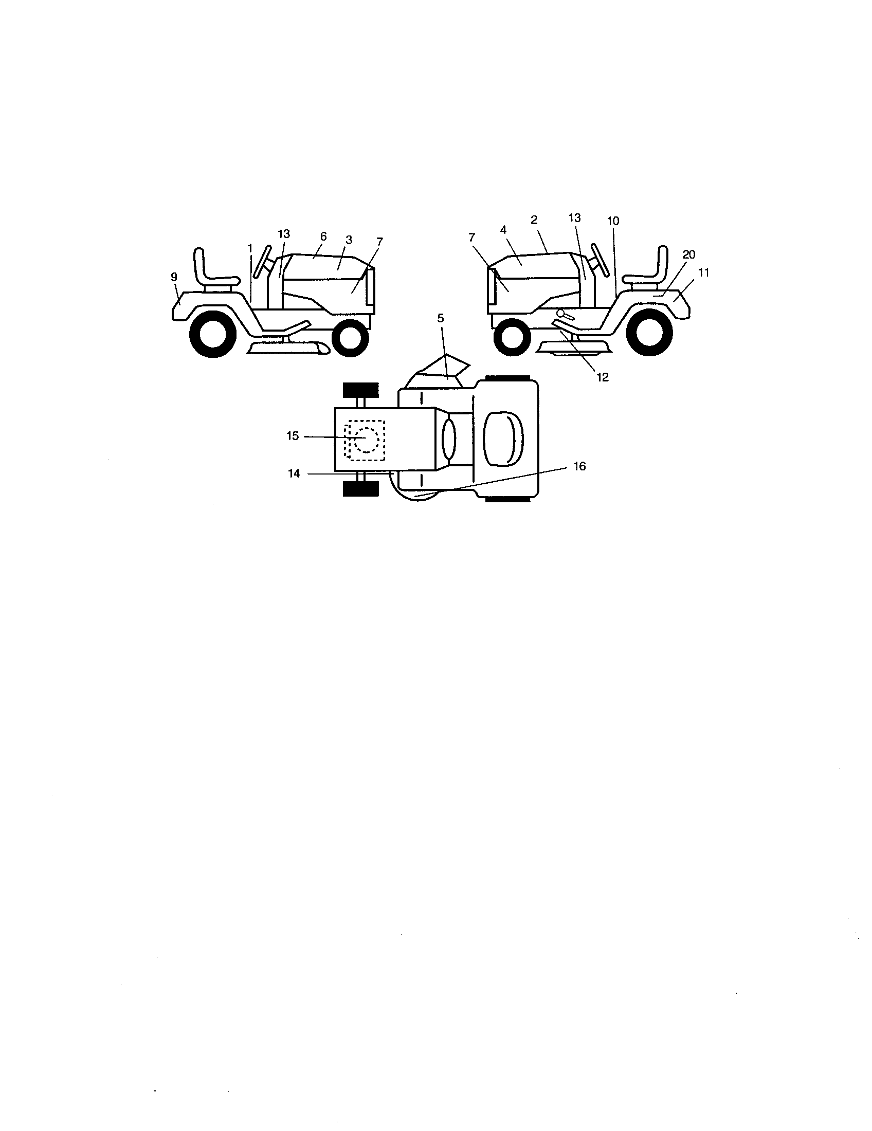 Craftsman 917271660 decals diagram
