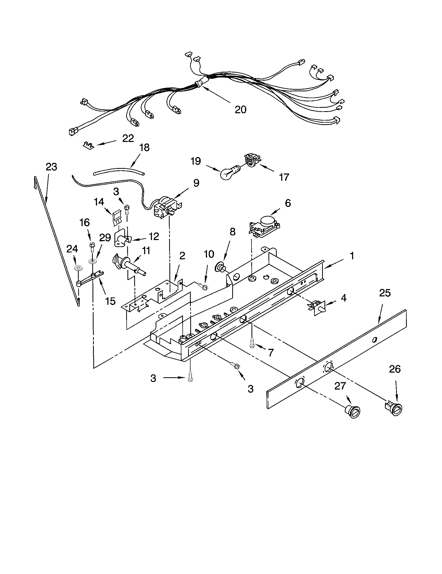 Kenmore 10651512101 control diagram