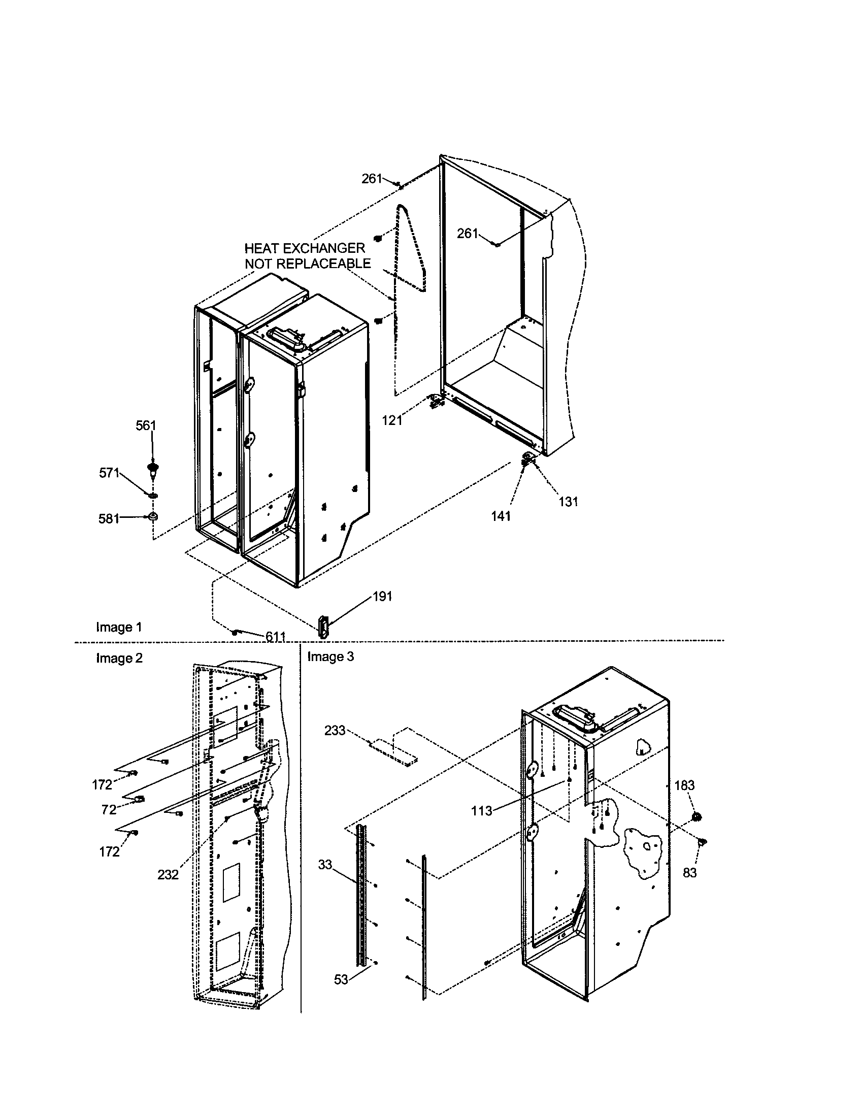 Amana ARS266RBB-PARS266RBB0 cabinet diagram