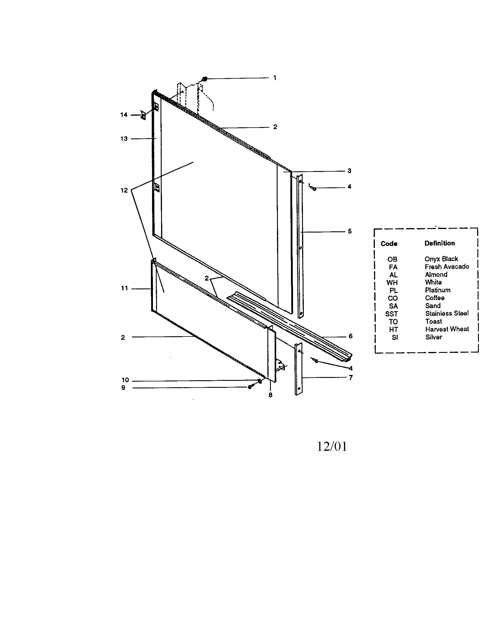 InSinkErator WS400-2 front panel unit diagram