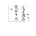 InSinkErator WS850-3 wash and disposer/drain pump unit diagram