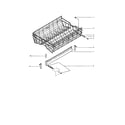 InSinkErator WS850-3 upper rack and track unit diagram