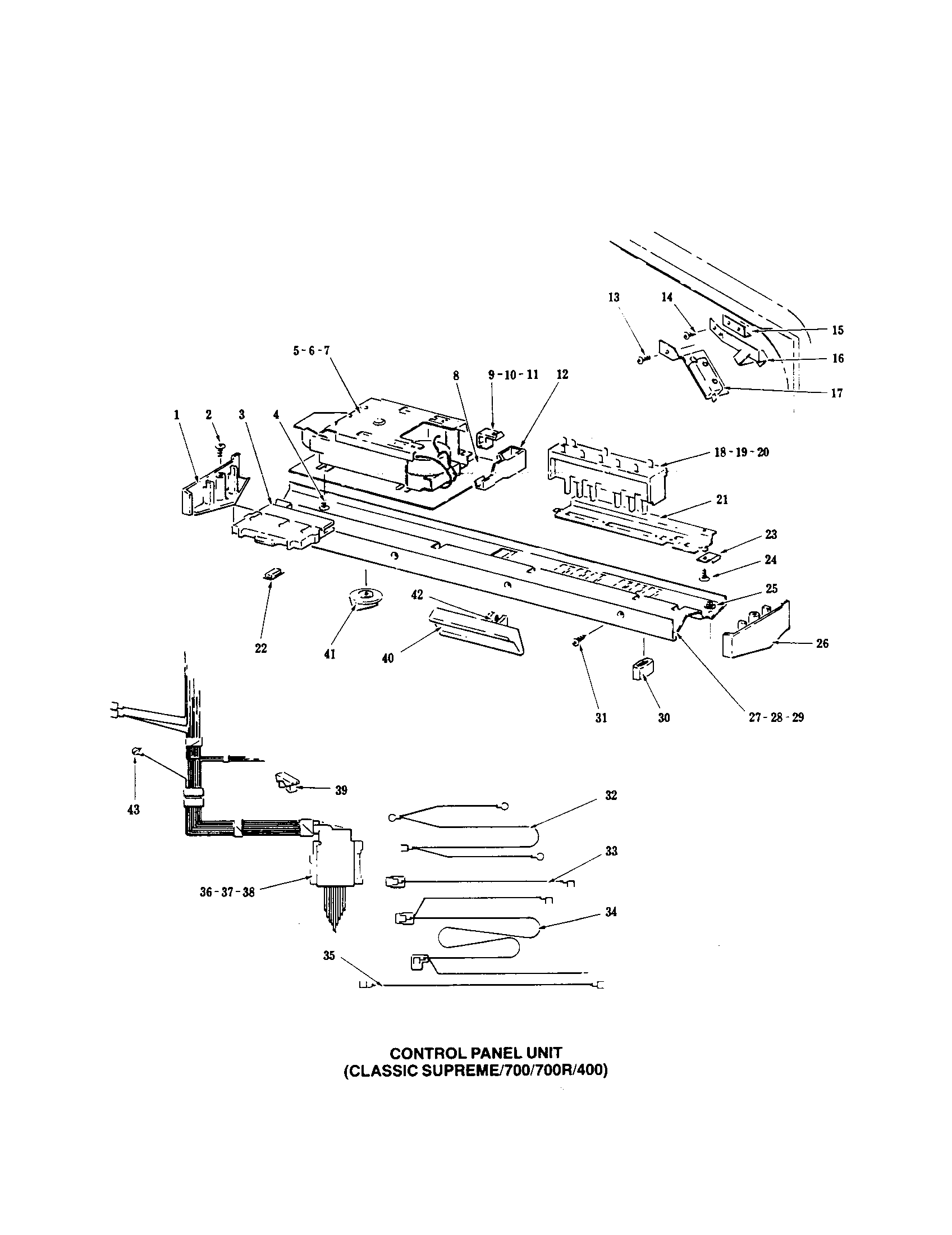 InSinkErator CL400 control panel i (clsup700/700r/400) diagram